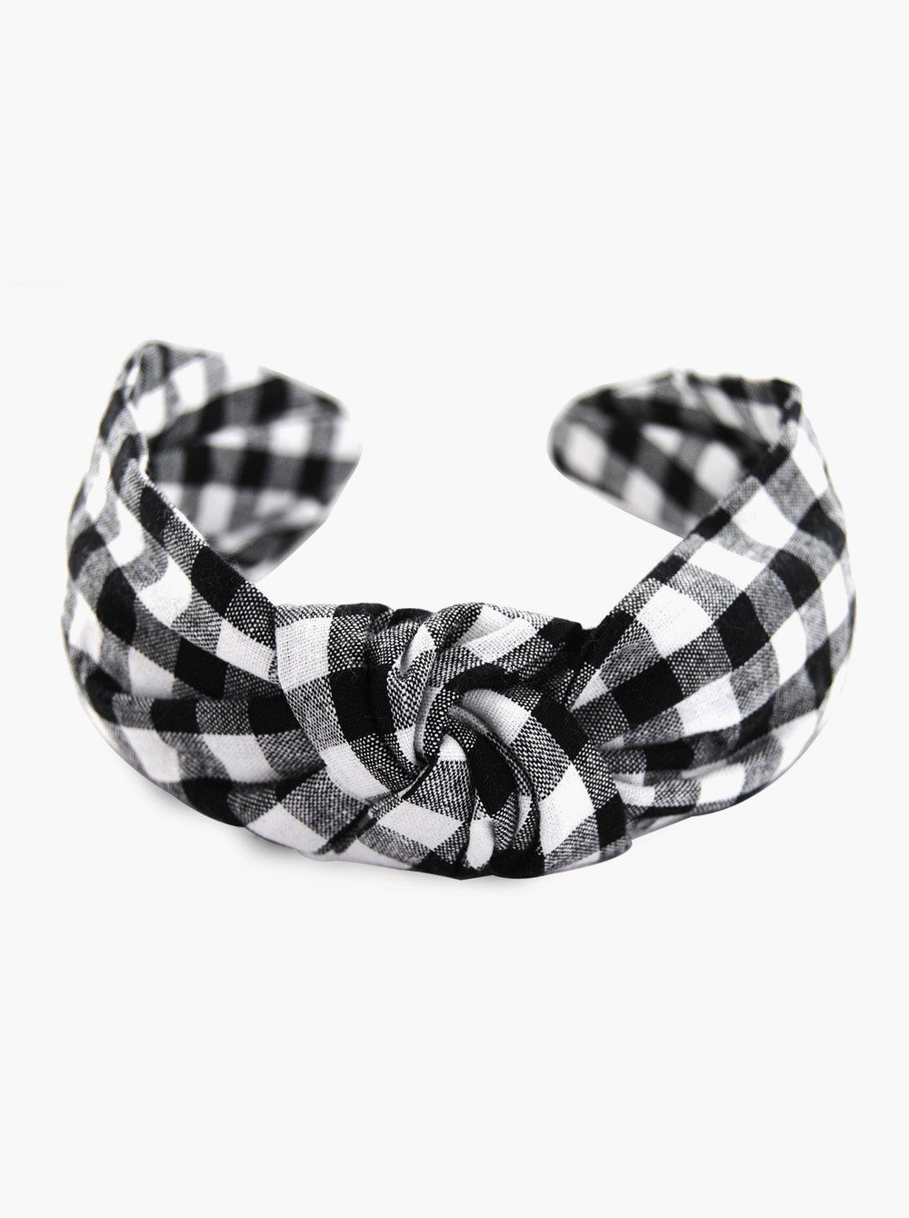 axy Haarreif Haarreif mit Knoten Vintage Look Kariert Haarreif, Premium Haareifen Haarband