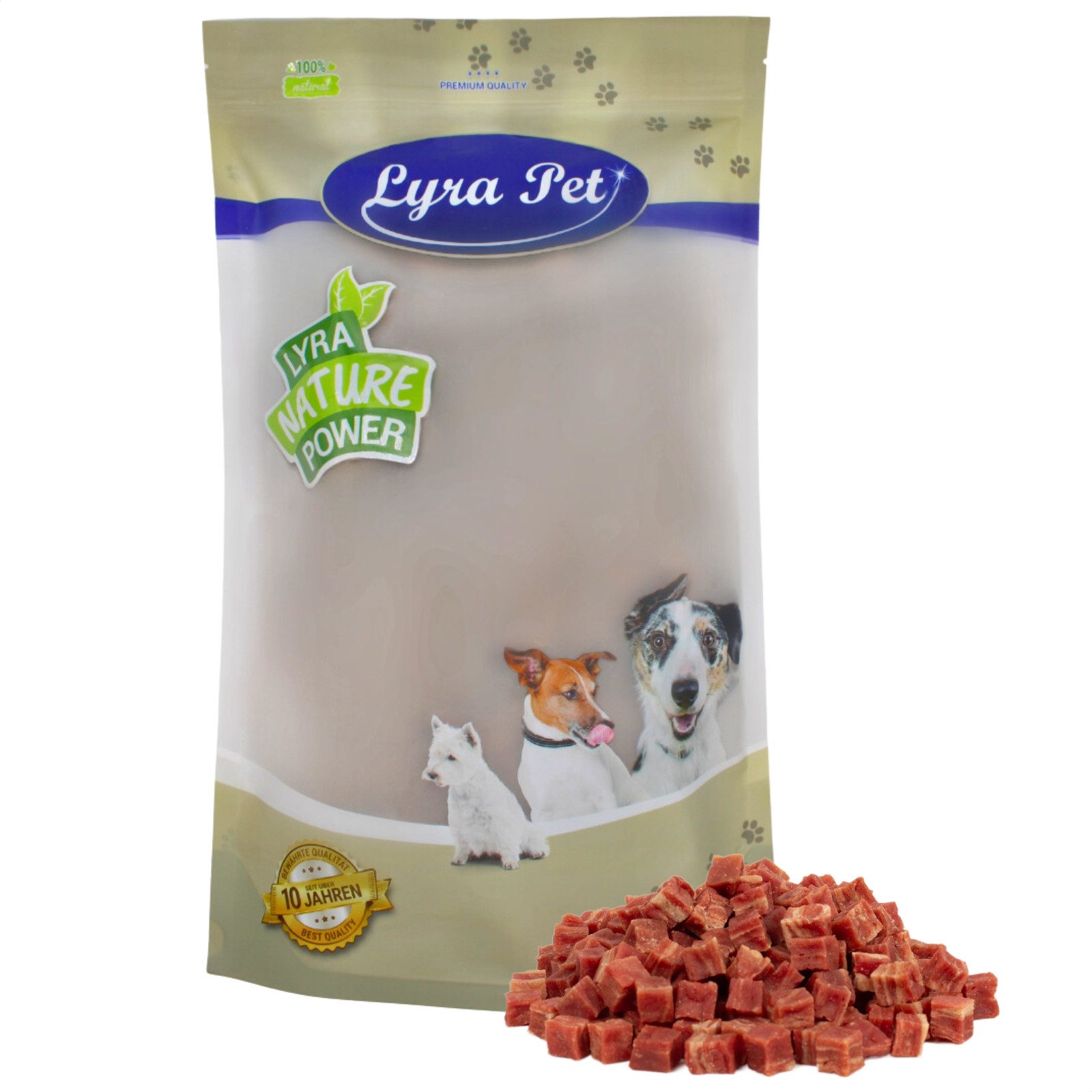 Lyra Pet 1 kg Lyra Pet® Entenfleischwürfel mit Fisch Ente