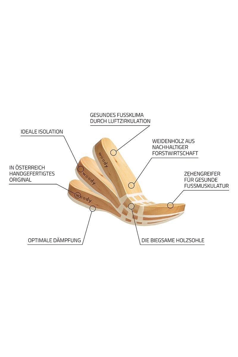 woody GmbH Clogs Damen - MANU - tabak Sneaker Ballerinas günstig online kaufen