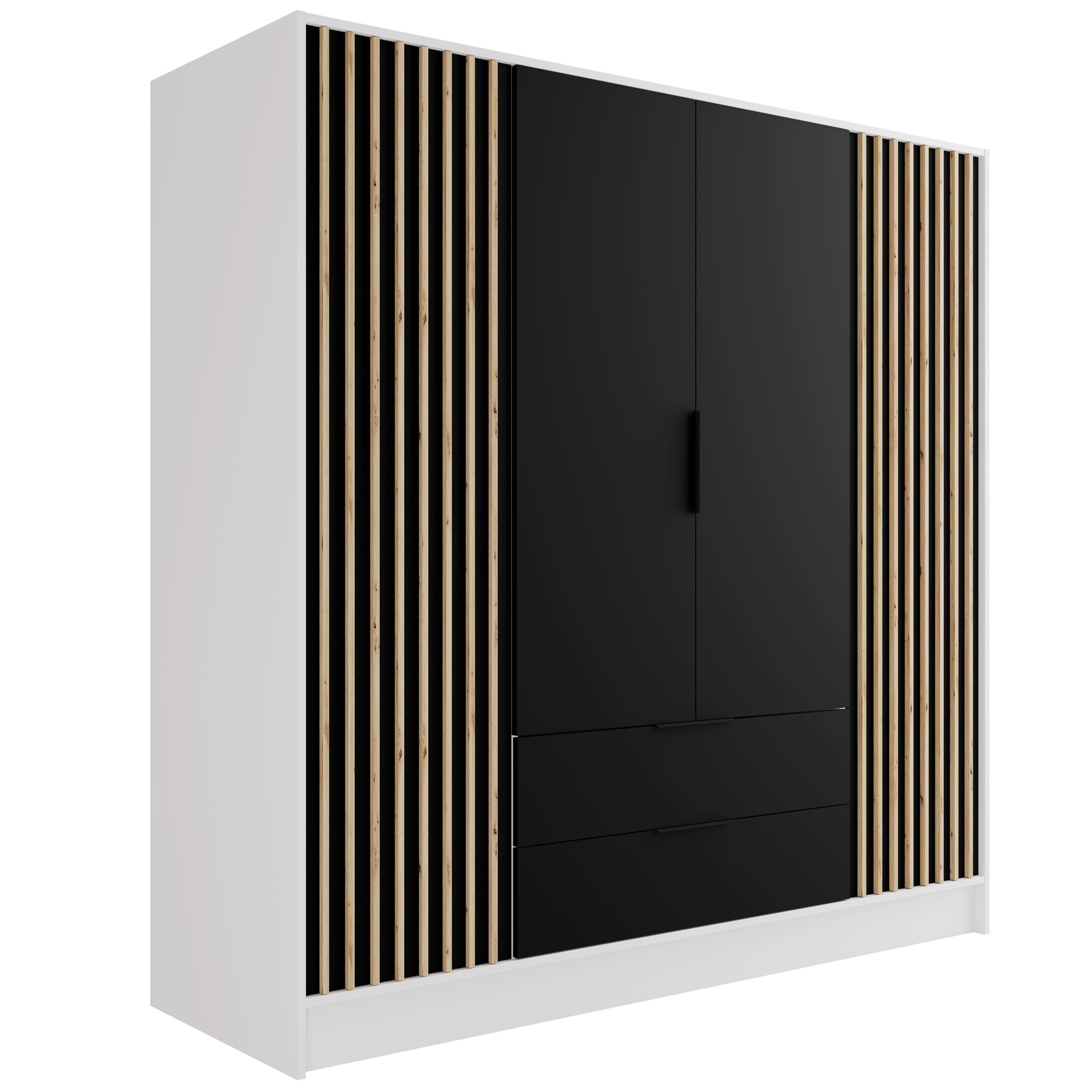 ALTDECOR Drehtürenschrank NELIA (Kleiderschrank Garderobenschrank mit viel günstig online kaufen