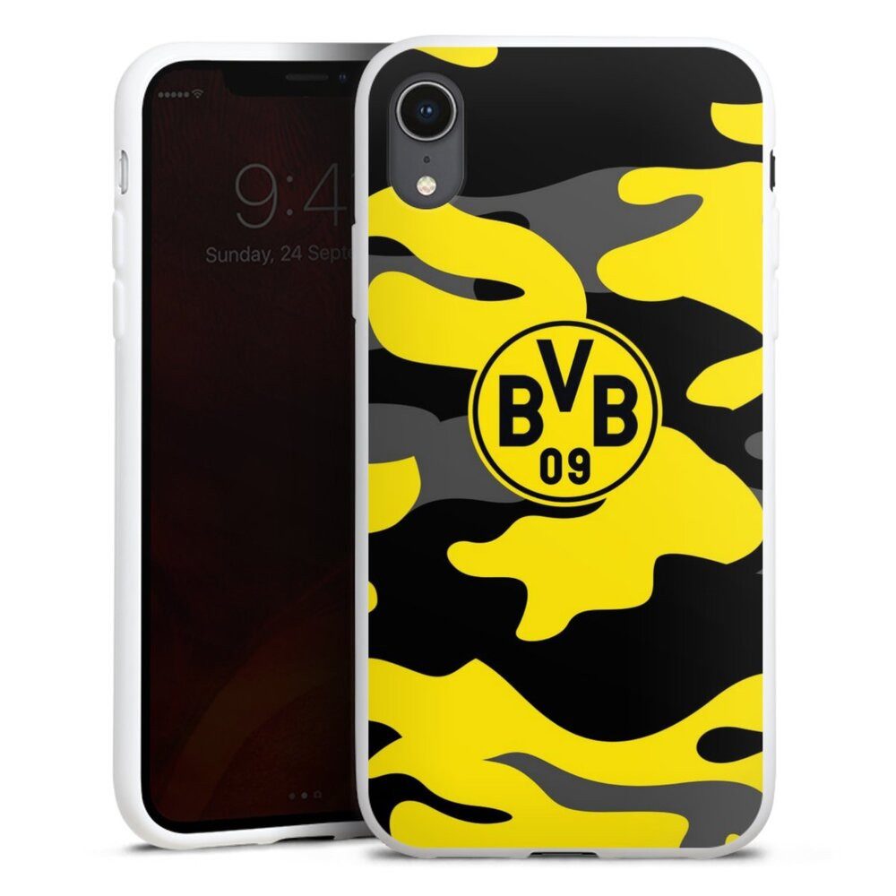 DeinDesign Handyhülle BVB Borussia Dortmund Fanartikel BVB Camo, Apple iPhone Xr Silikon Hülle Bumper Case Handy Schutzhülle