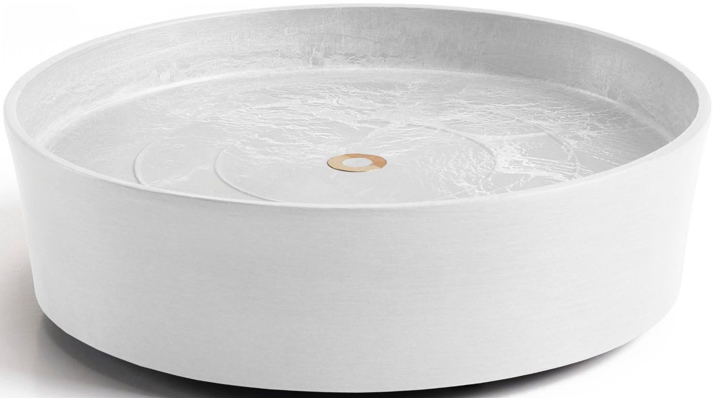 ECOPOTS Topfuntersetzer mit Rollen 30 Weiß, Zubehör für Ecopots Pflanzgefäße, für innen und außen: frostsicher, bruchsicher und lichtbeständig