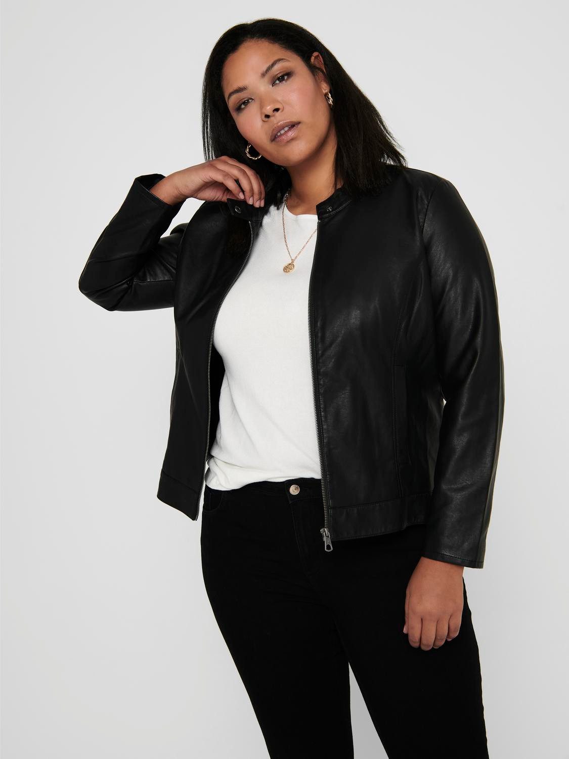 ONLY CARMAKOMA Lederimitatjacke CARROBBER FAUX LEATHER günstig online kaufen