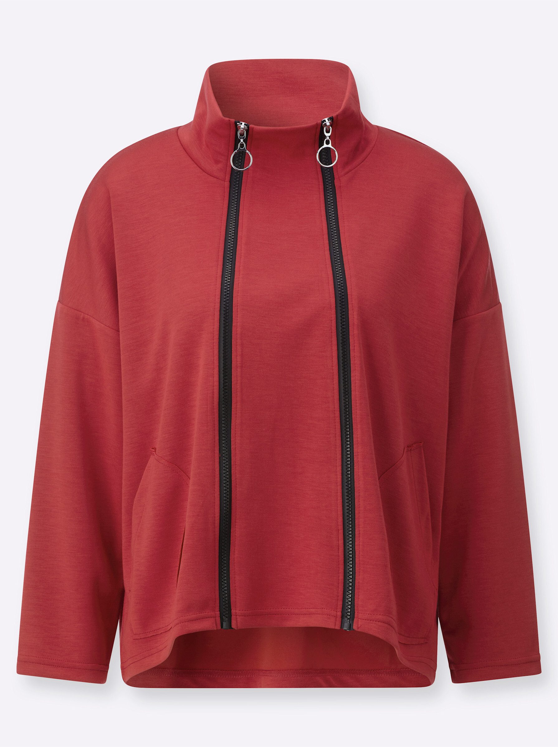 Shirtjacke Sweatjacke Langarm