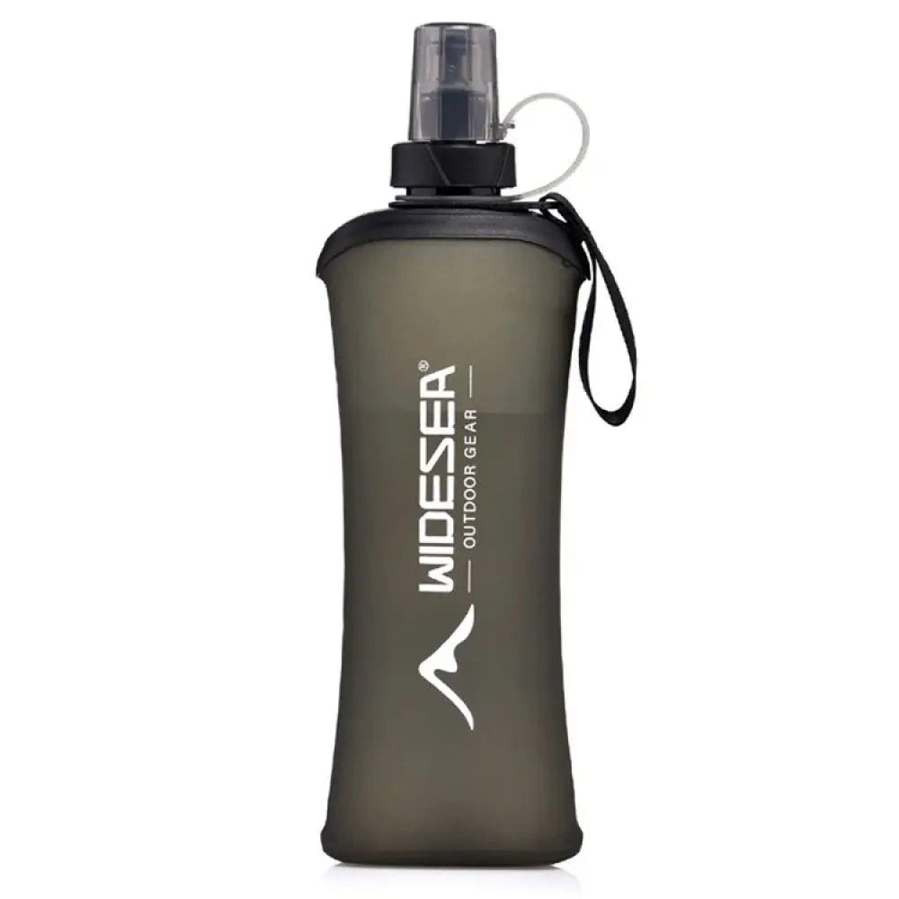 Sport-Knight® Trinkflasche Faltbare Trinkflasche 500 ml, BPA-frei – aus TPU für Wandern, Festival