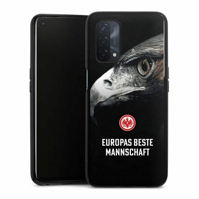 DeinDesign Handyhülle Eintracht Frankfurt Offizielles Lizenzprodukt Europameisterschaft Oppo A74 5G Silikon Hülle Bumper Case Handy Schutzhülle