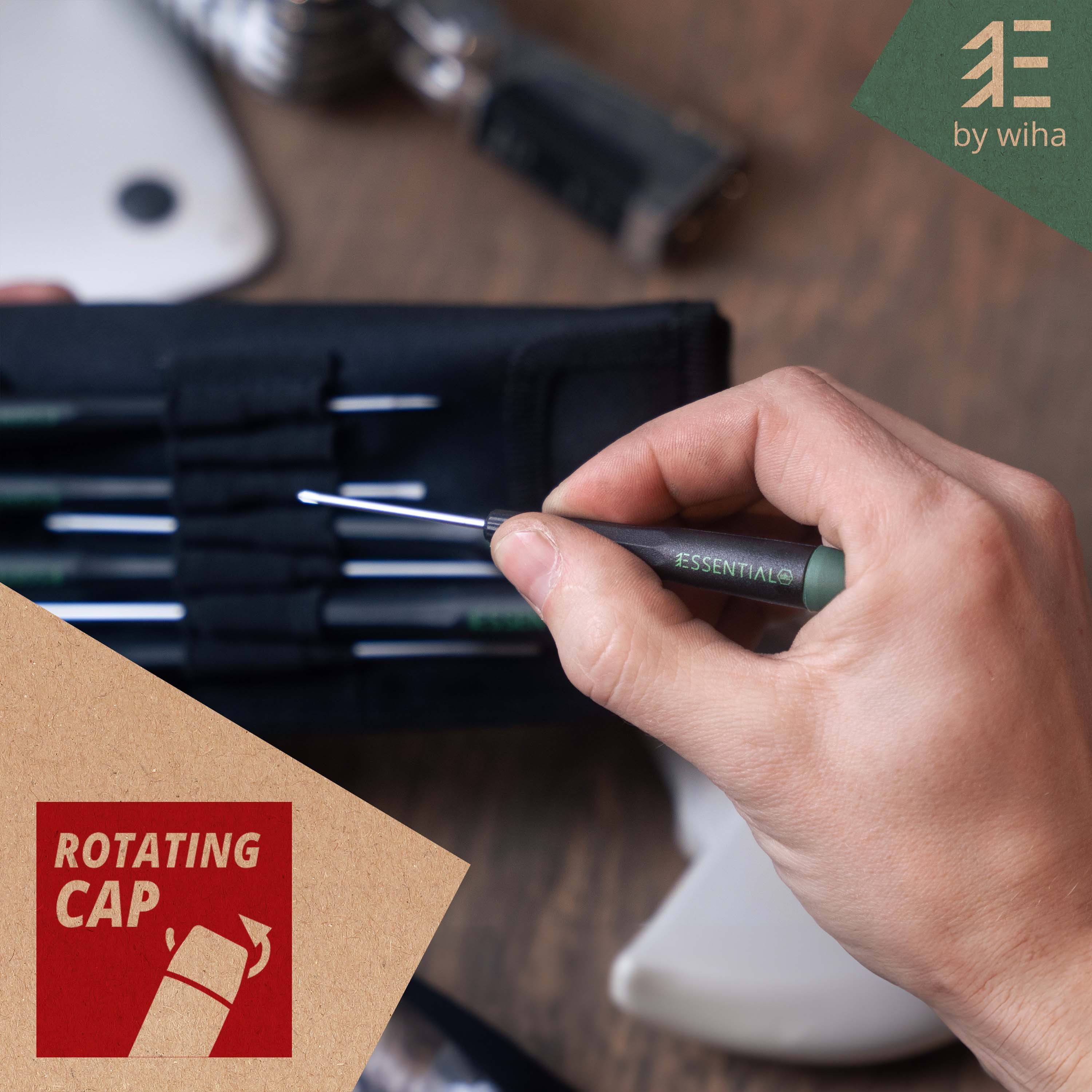 Wiha Schraubendreher Essential (45896), Set 7-tlg. + Tasche