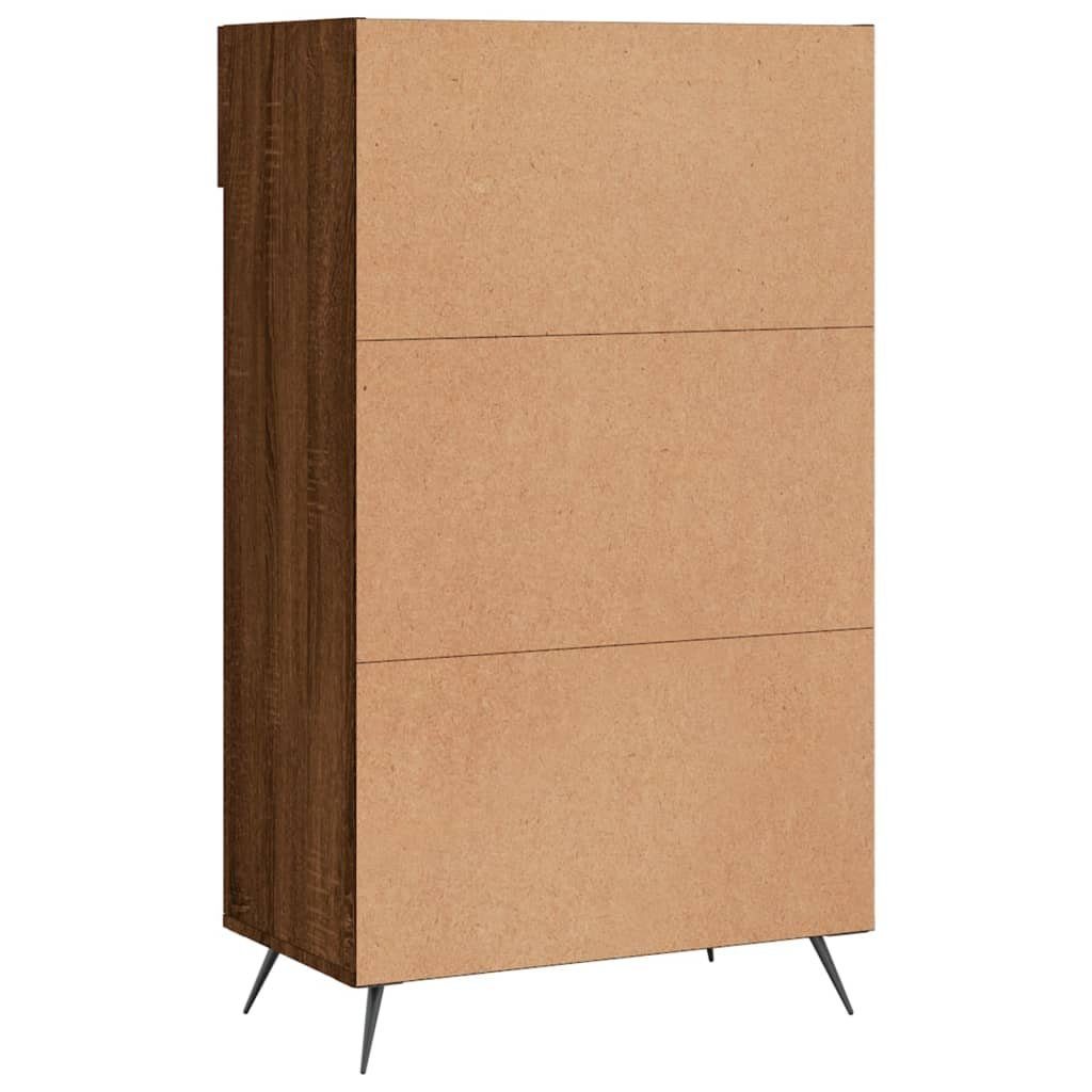 60x35x105 Braune vidaXL Kleiderschrank cm Holzwerkstoff Schuhschrank (1-St) Braun Eiche Eichen-Optik