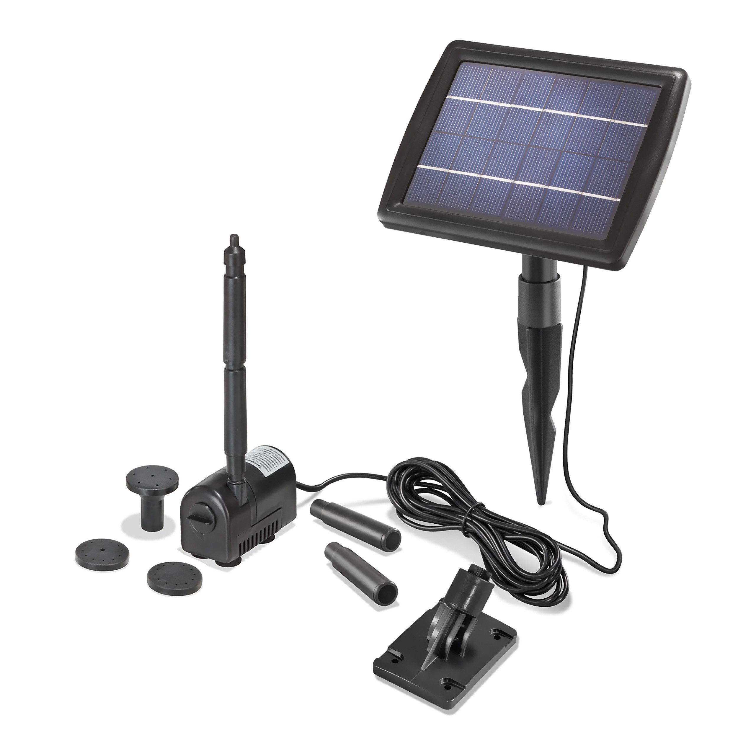 esotec Solarpumpe Water Splash 2/175 Teichpumpen-System, 175l/h, 2Wp Solarmodul 101010 (Komplettset)