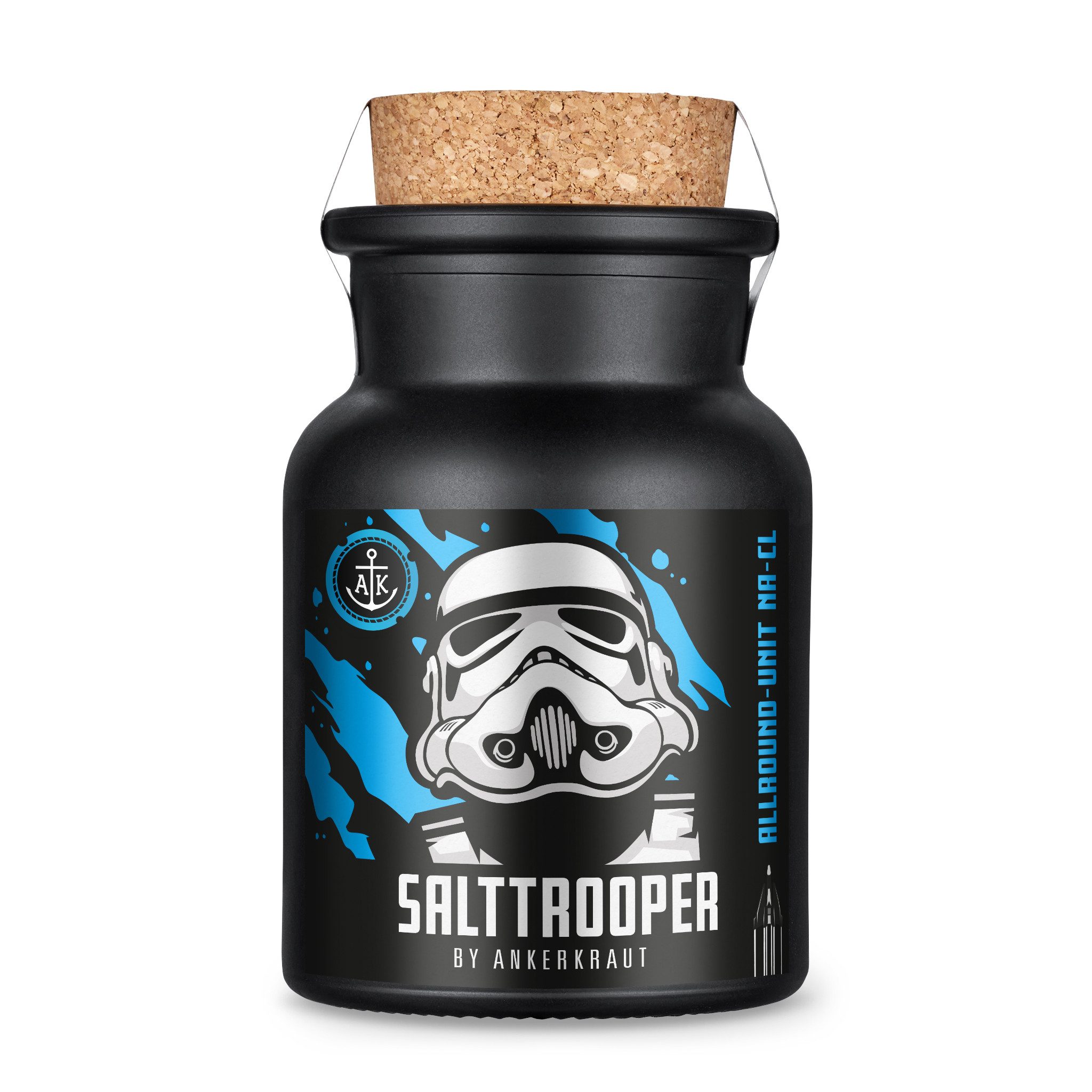 Ankerkraut Gewürz Salttrooper (Original Stormtrooper), 155g im Korkenglas, Ankerkraut Handgeschöpftes Meersalz