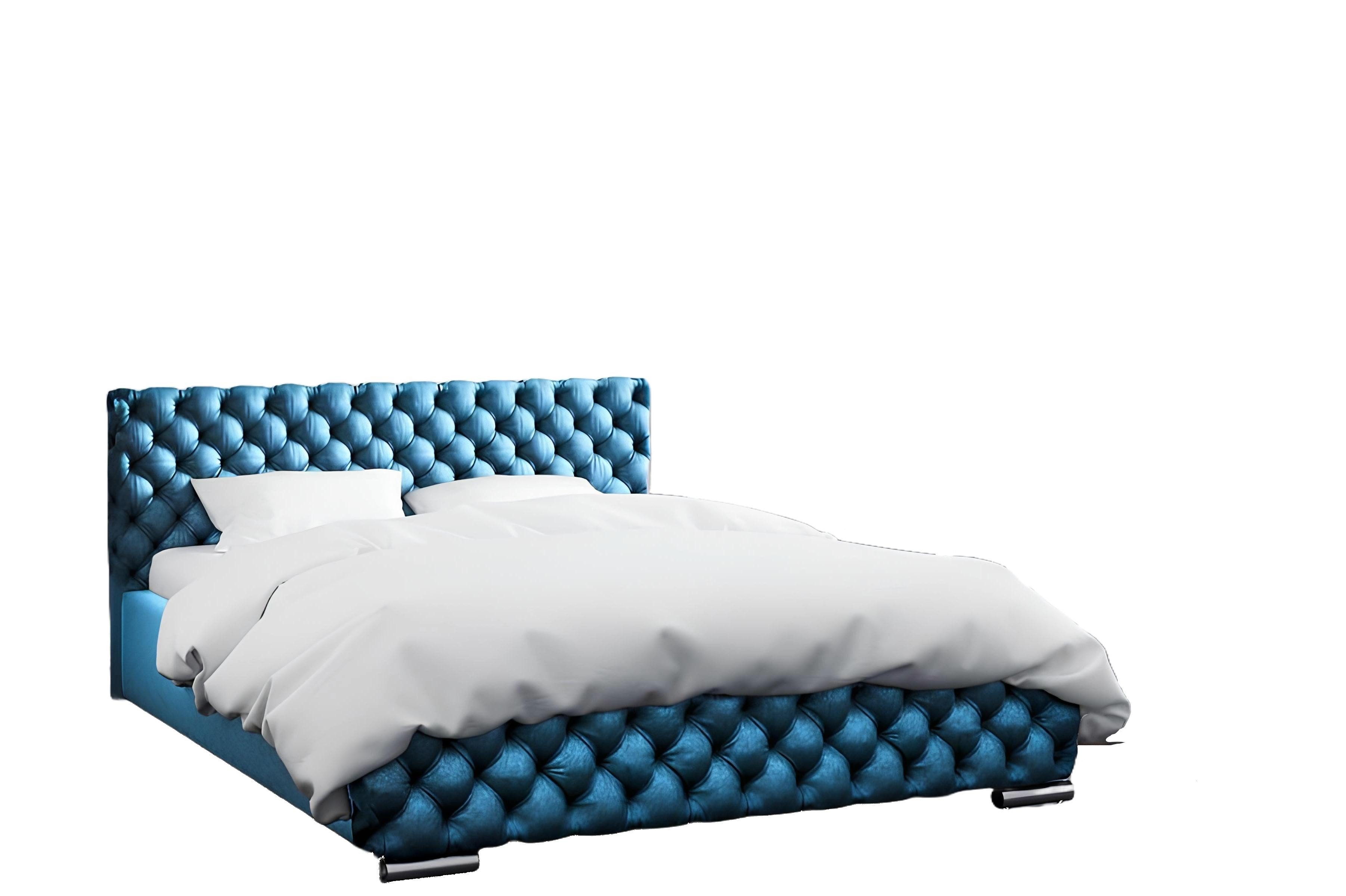 Bett Modernes Hotel-Doppelbett für das Schlafzimmer mit Bettrahmen in der