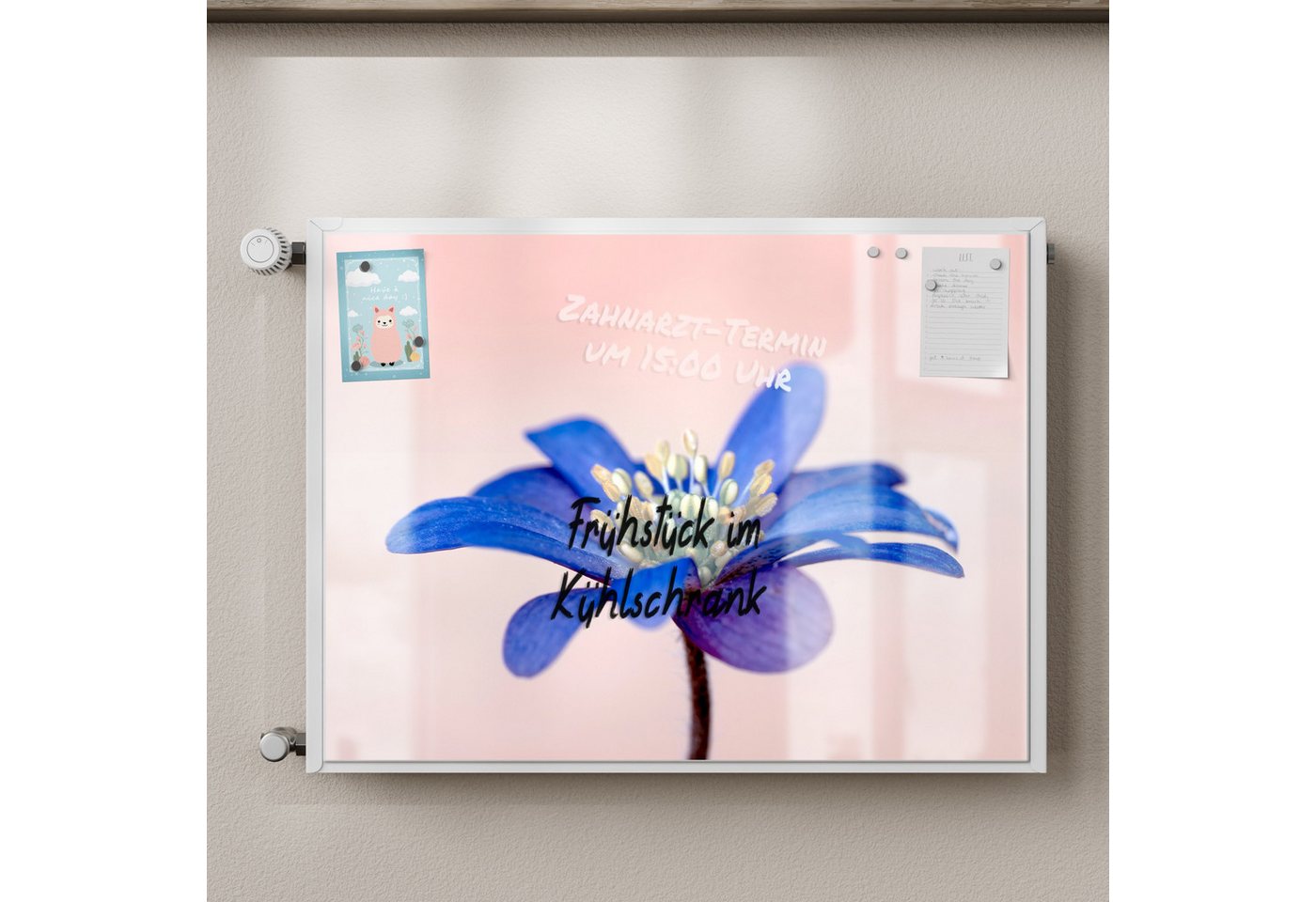 Thumbnail - DEQORI Magnetfolie 'Blaue Eleganz', Heizung Magnetmatte magnetisch Magnetfolie Folie Schutz