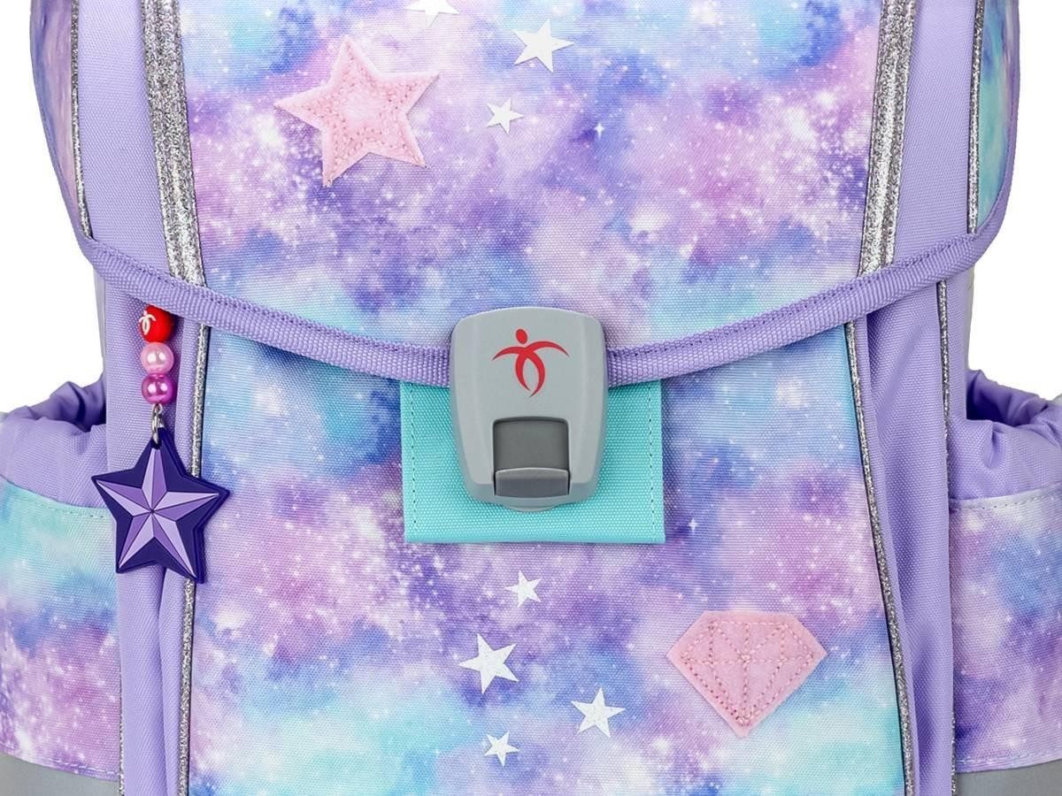 Belmil Schulranzen "Classy Plus" 2025 mit Magnetverschluss, 4tlg. Set ab 1. Klasse, Grundschule, für Mädchen