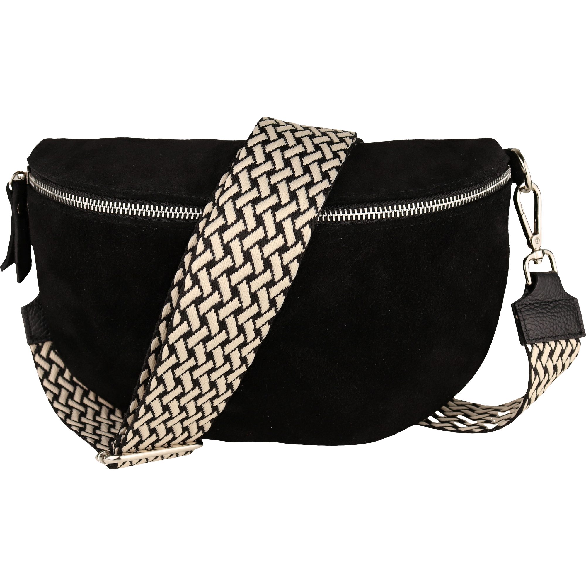 Wildleder Schwarz Flecht