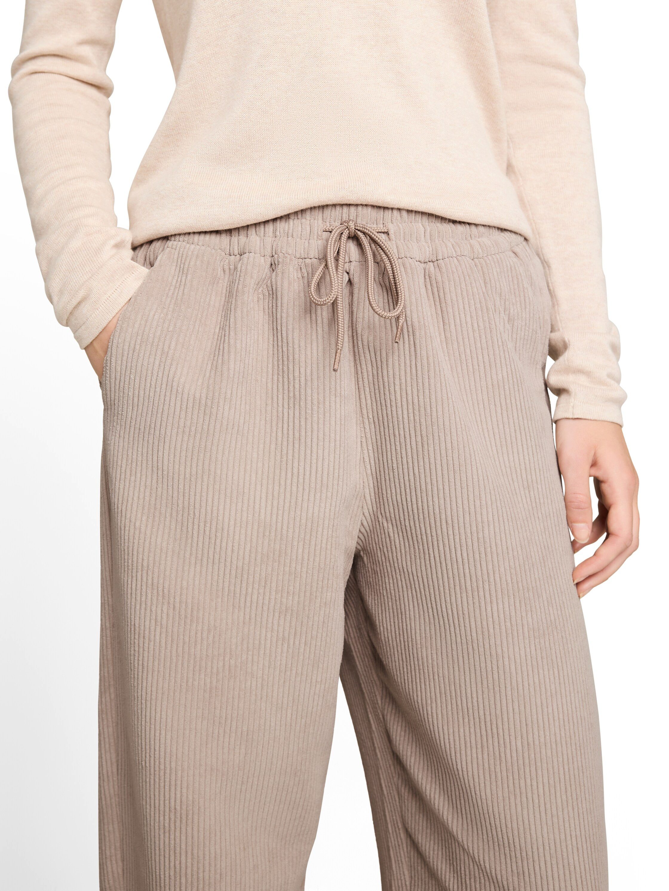 TOM TAILOR Denim Stoffhose mit feiner Struktur und elastischem Bund
