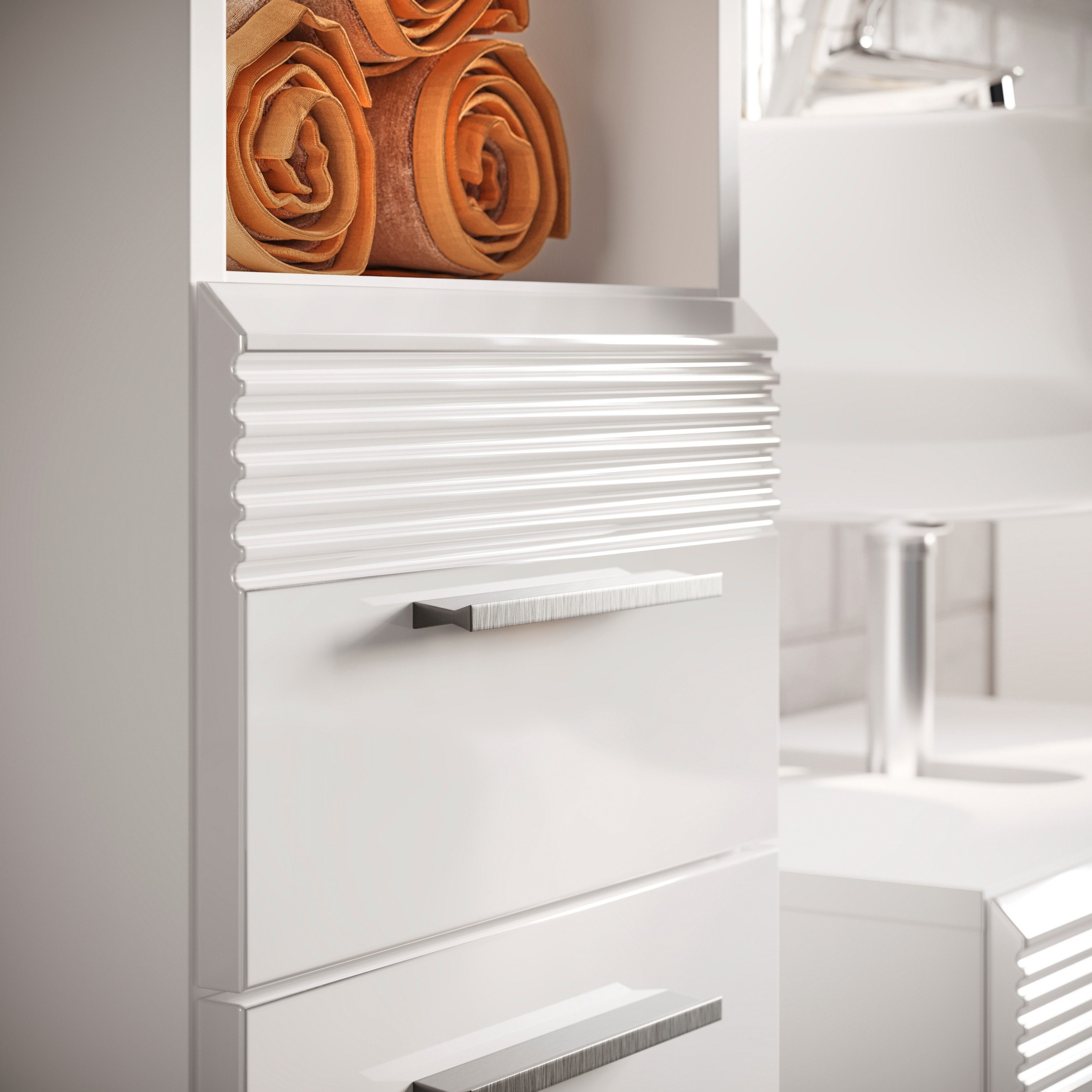 furnling Hochschrank Helsinki 1 Schublade, 2 Türen, 6 Fächer, Badschrank, B günstig online kaufen