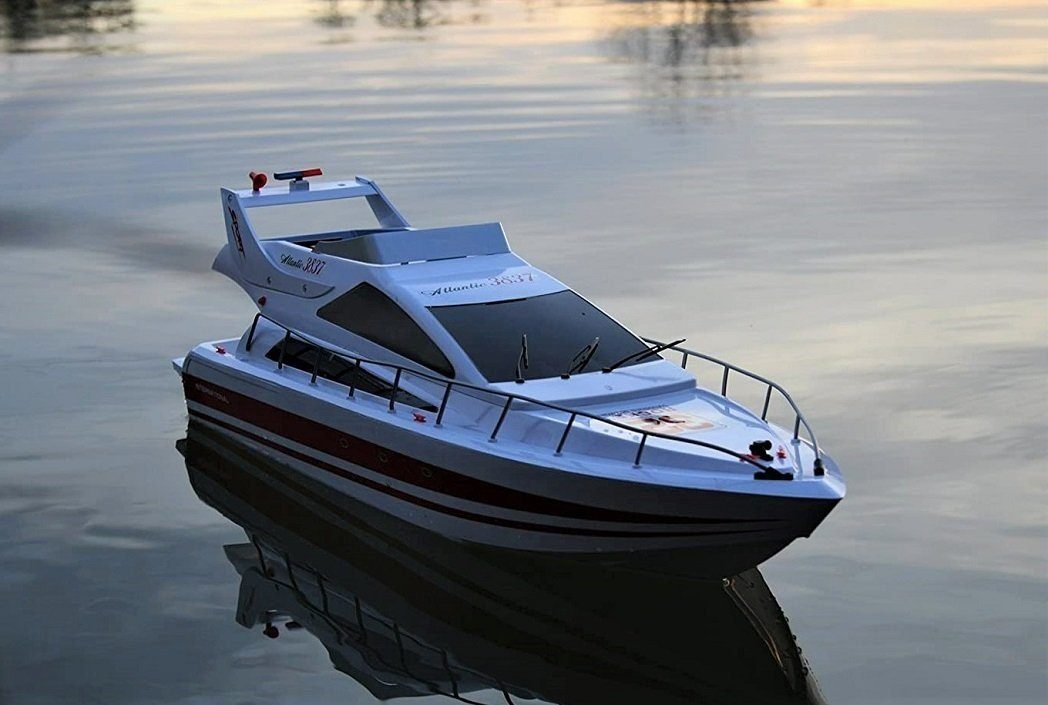 BruKa RC-Boot RC 2,4 Ghz. ATLANTIC YACHT ferngesteuertes Schiff Boot Rennboot RTR