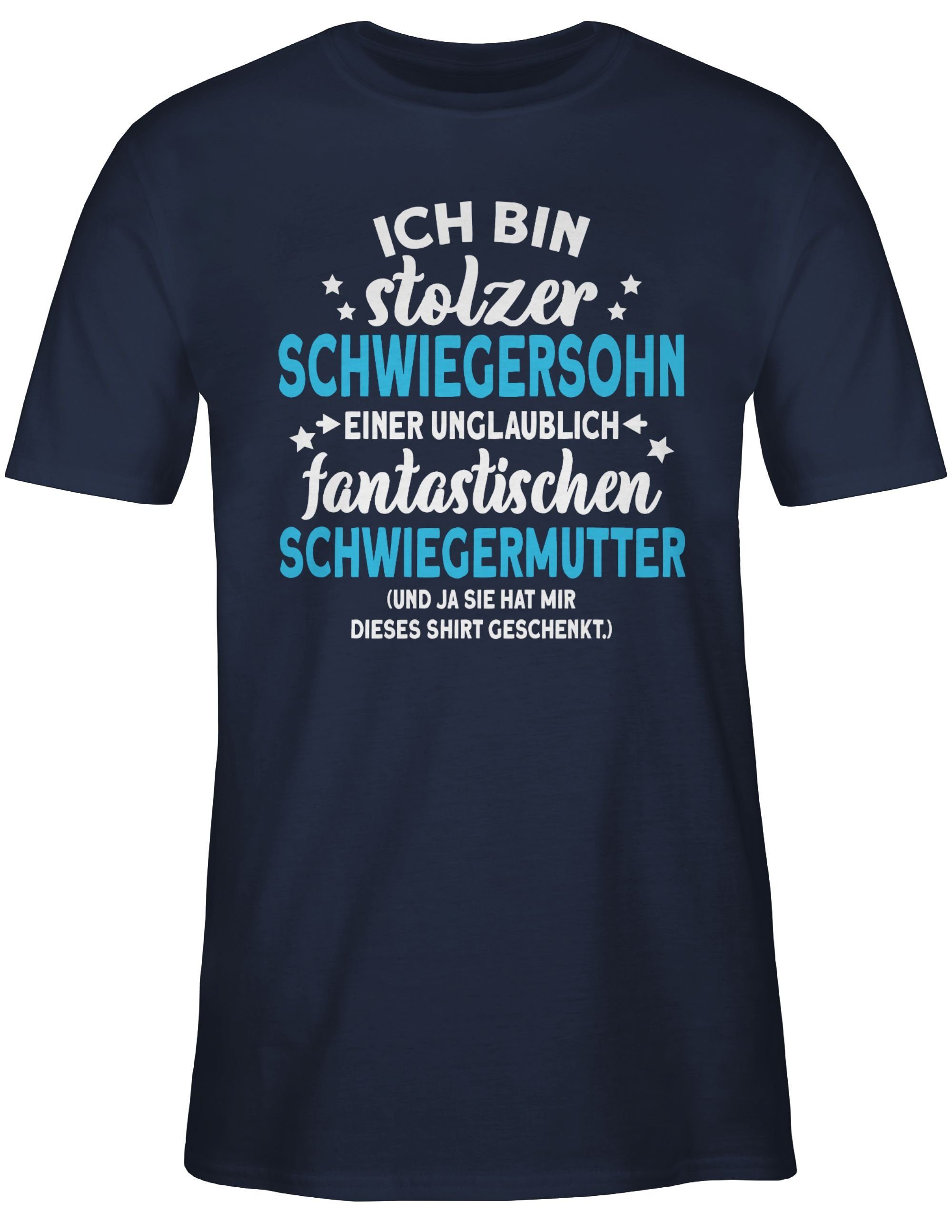 Shirtracer T-Shirt Stolzer Schwiegersohn I Schwiegermutter Sie hat mir dies günstig online kaufen