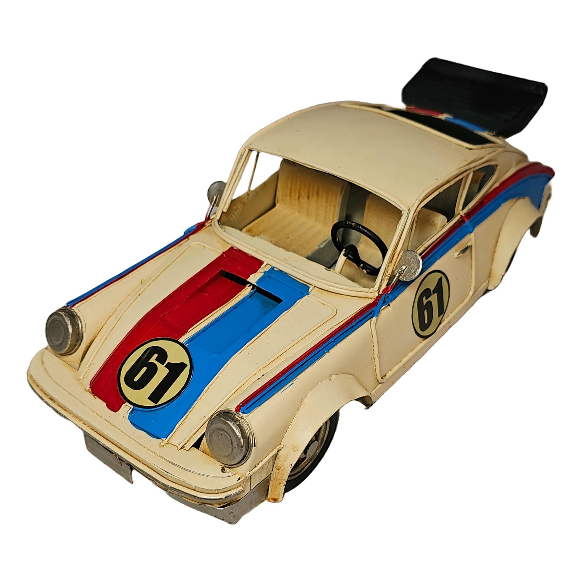 Dynasun Modellauto Car 2004E-8330, (1-tlg), Auto Car Sporting 32cm Metall, Vintage Automodell Retro-Style Oldtimer
