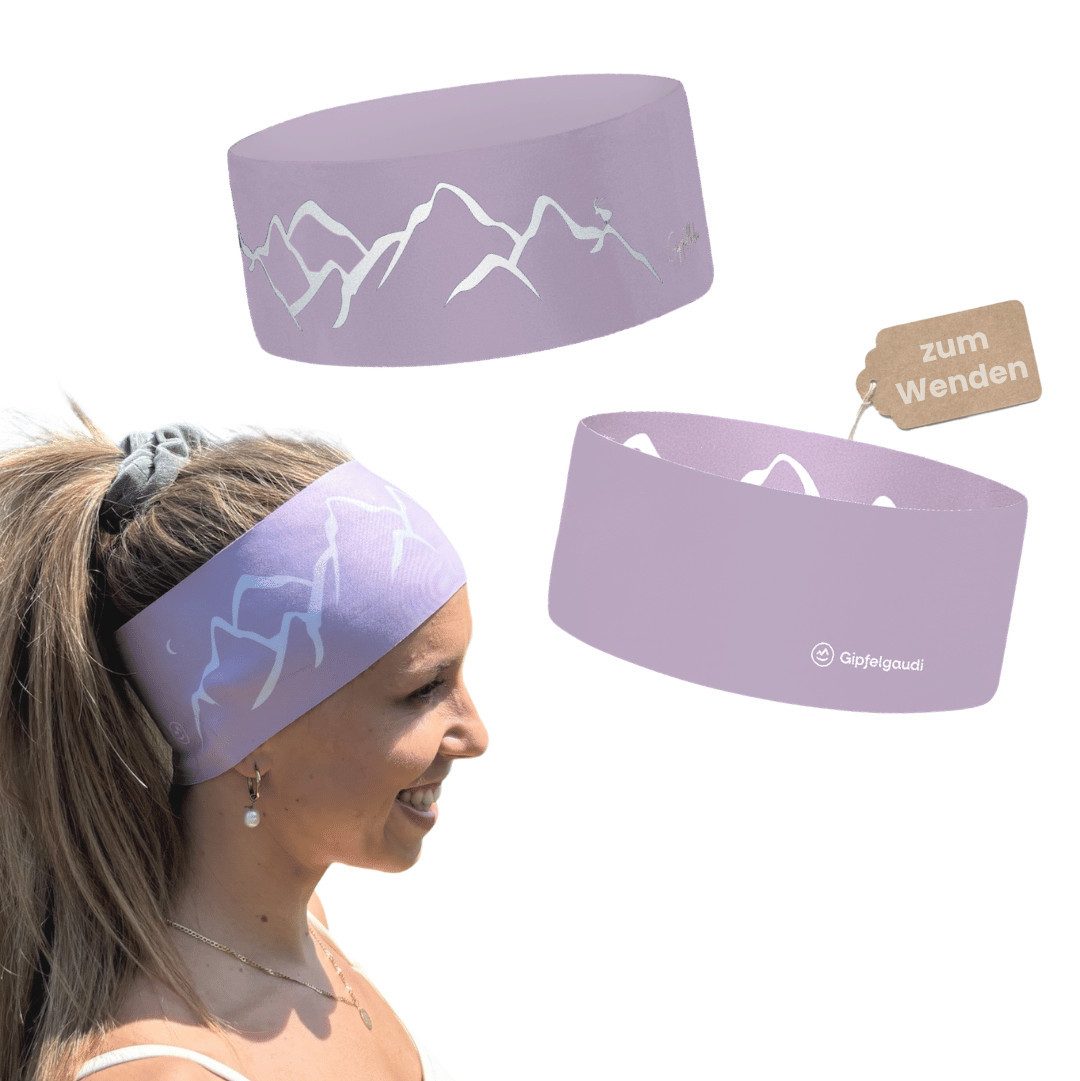 Gipfelgaudi Stirnband Outdoor Stirnband Atmungsaktiv & rutschfest, Ideal für Sport, Outdoor angenehmes und weiches Material für 100% Tragekomfort, elastisch