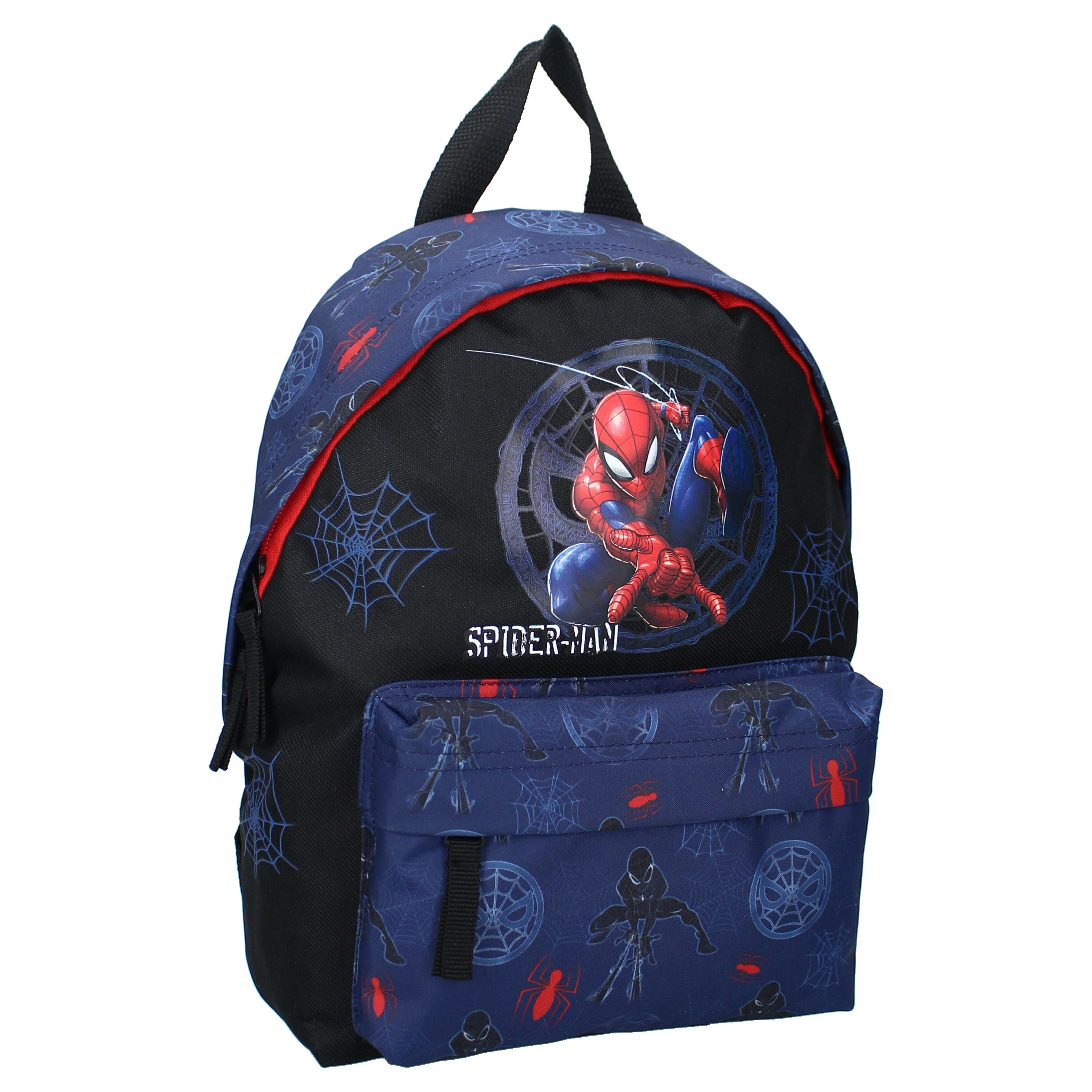 Spiderman Kinderrucksack Rucksack für Kinder mit Hauptfach und Vordertasche