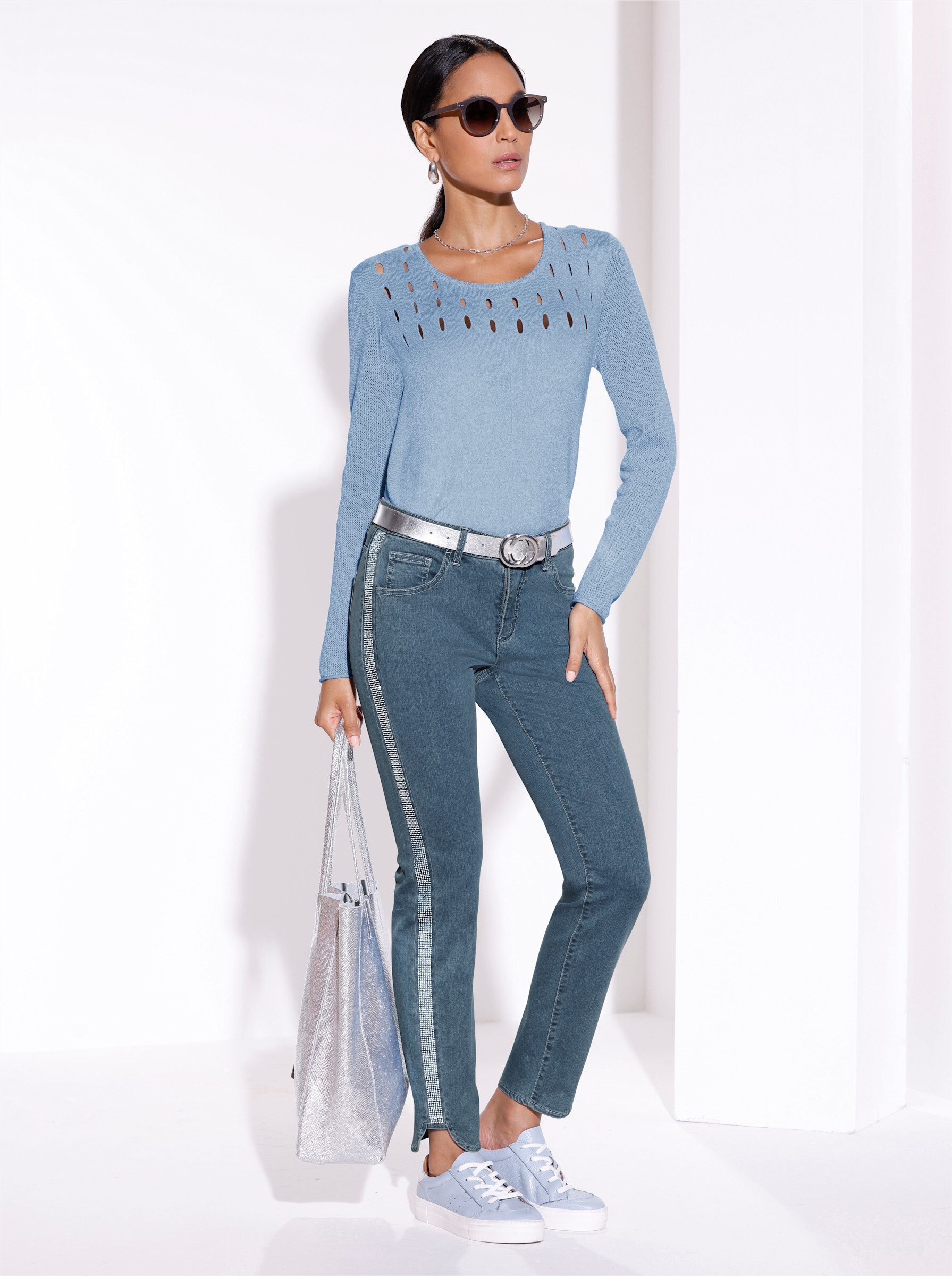 creation L Strickpullover Langarm-Pullover günstig online kaufen