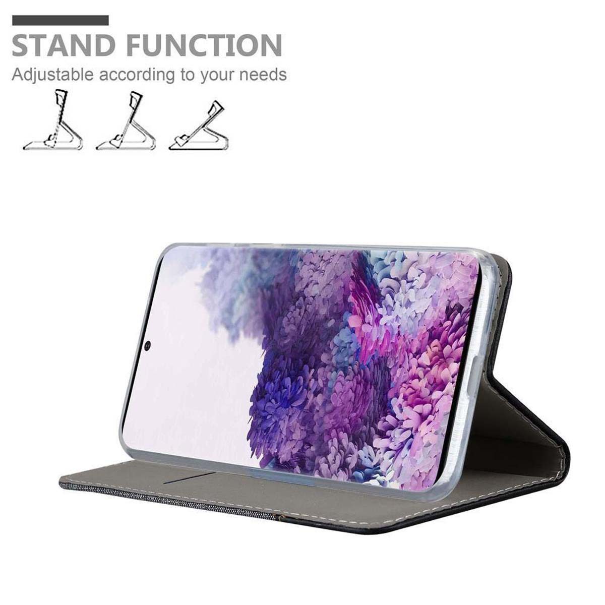 Cadorabo Handyhülle für Samsung Galaxy S20 ULTRA Hülle Samsung Galaxy S20 ULTRA, Klappbare Handy Schutzhülle - Hülle - mit Standfunktion und Kartenfach