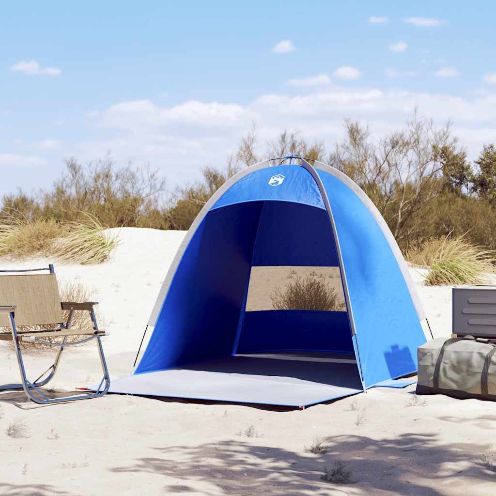 vidaXL Kuppelzelt Strandzelt 3 Personen Azurblau günstig online kaufen