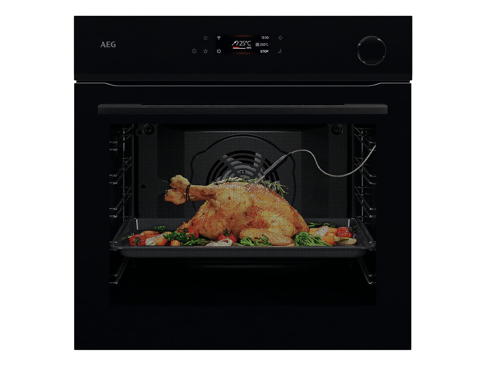 AEG Einbaubackofen, Pyrolyse-Selbstreinigung