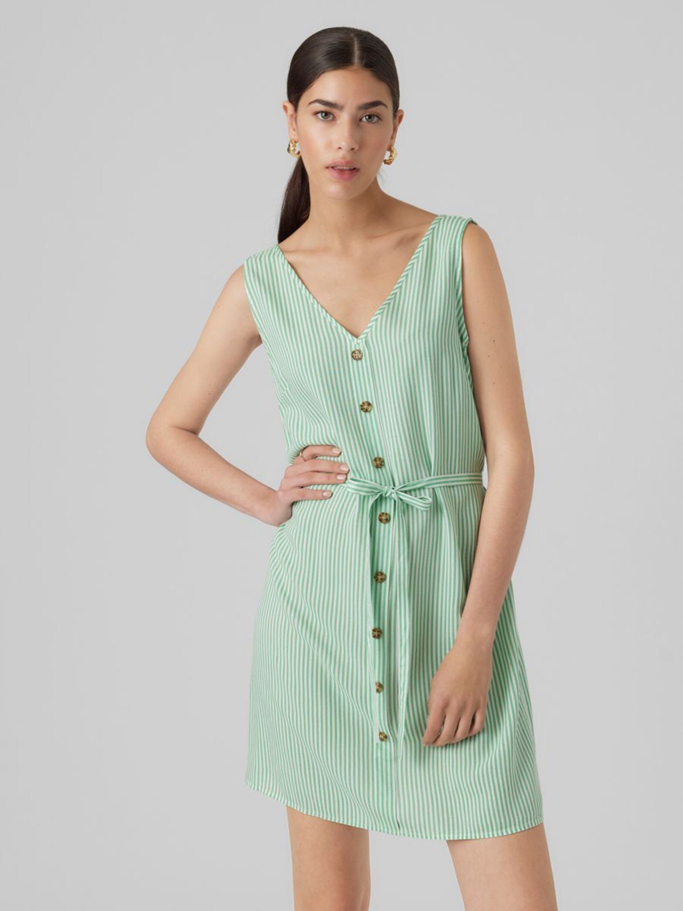 Vero Moda Sommerkleid BUMPY (1-tlg) Drapiert/gerafft günstig online kaufen