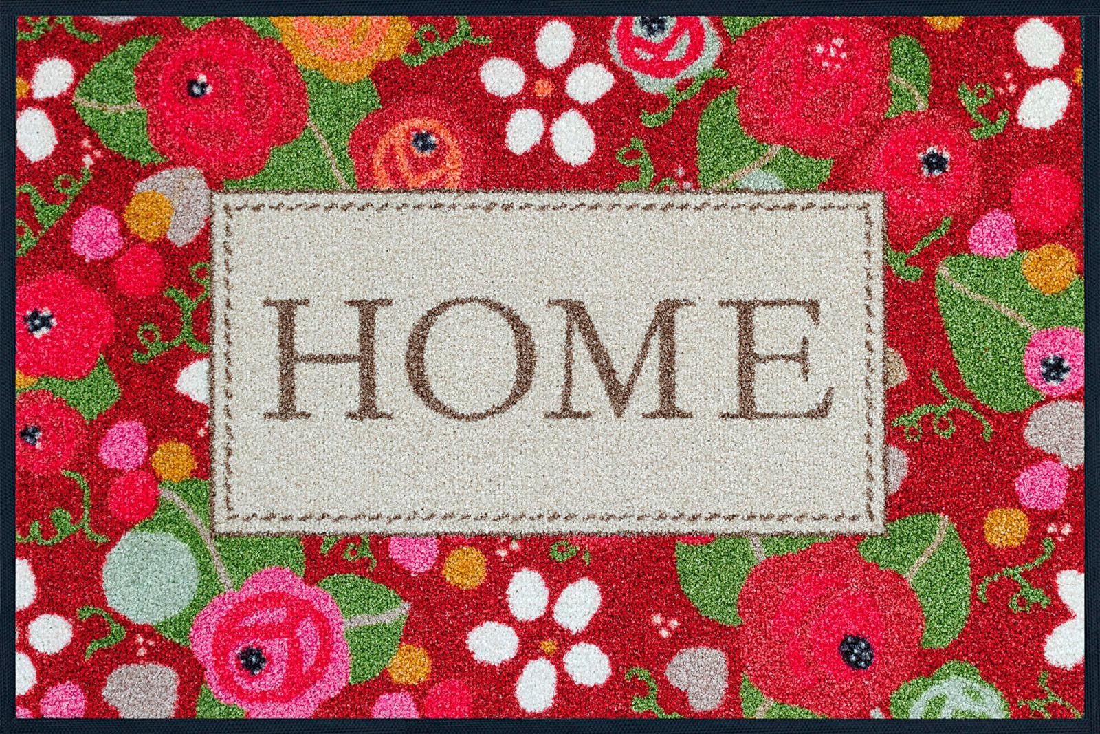Fußmatte Rose Cottage, wash+dry by Kleen-Tex, rechteckig, Höhe: 7 mm, Schmutzfangmatte, rutschhemmend, In- und Outdoor geeignet, waschbar | Fußmatten