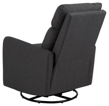 ebuy24 Relaxsessel Miks Sessel Recliner mit schaukelfunktion grau. (1-St)