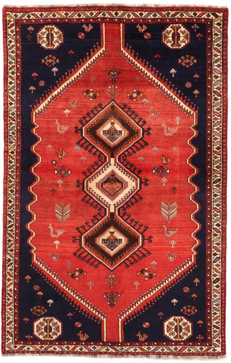 Orientteppich Shiraz 159x249 Handgeknüpfter Orientteppich / Perserteppich, Nain Trading, rechteckig, Höhe: 10 mm