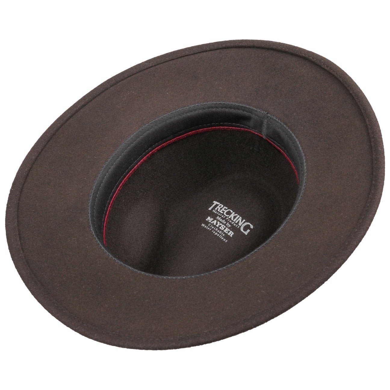 Mayser Filzhut (1-St) Trekkinghut mit Lederband, Made in the EU