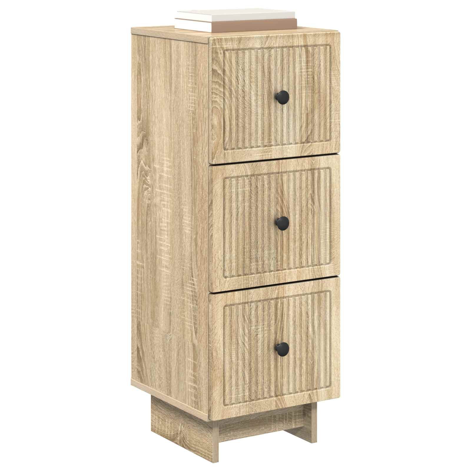 vidaXL Schranksystem Schubladenschrank Sonoma-Eiche 33 x 34,5 x 90 cm Holzwerkstoff (1-St)