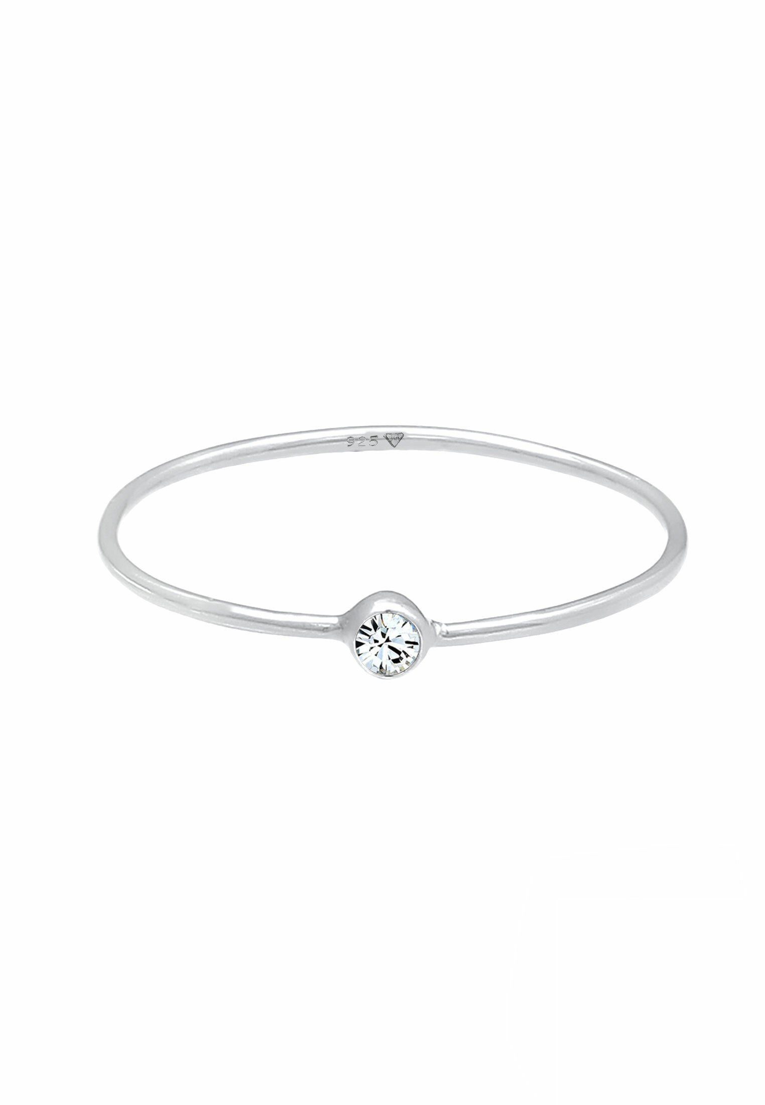 Elli Fingerring Solitär Stapelring 925 Silber, günstig online kaufen