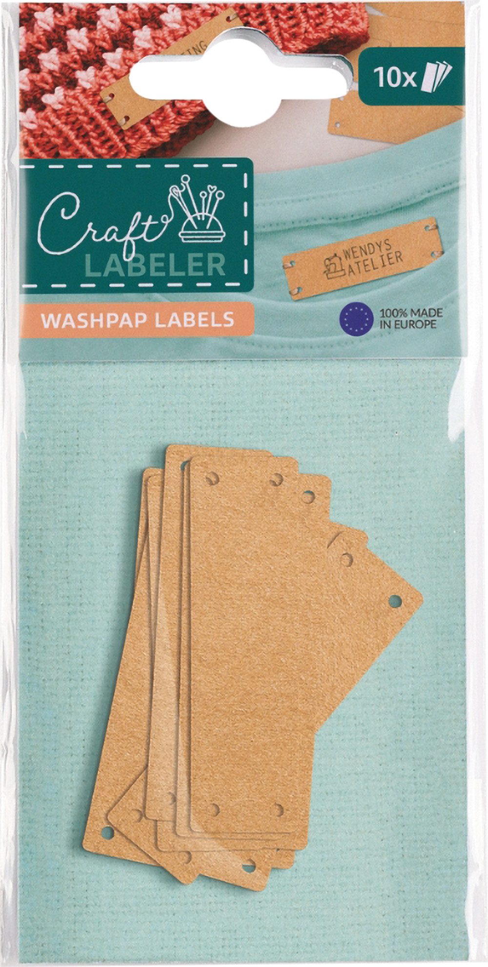 COLOP Aufkleber Craft Labeler Etiketten Washpap, 10 Stück
