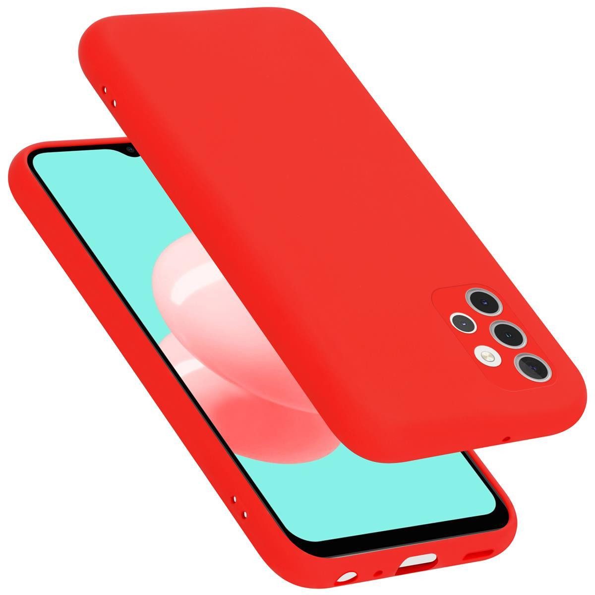 Cadorabo Handyhülle für Samsung Galaxy A32 4G Hülle Samsung Galaxy A32 4G, Flexible Hülle TPU Silikon Schutzhülle Back Cover Case