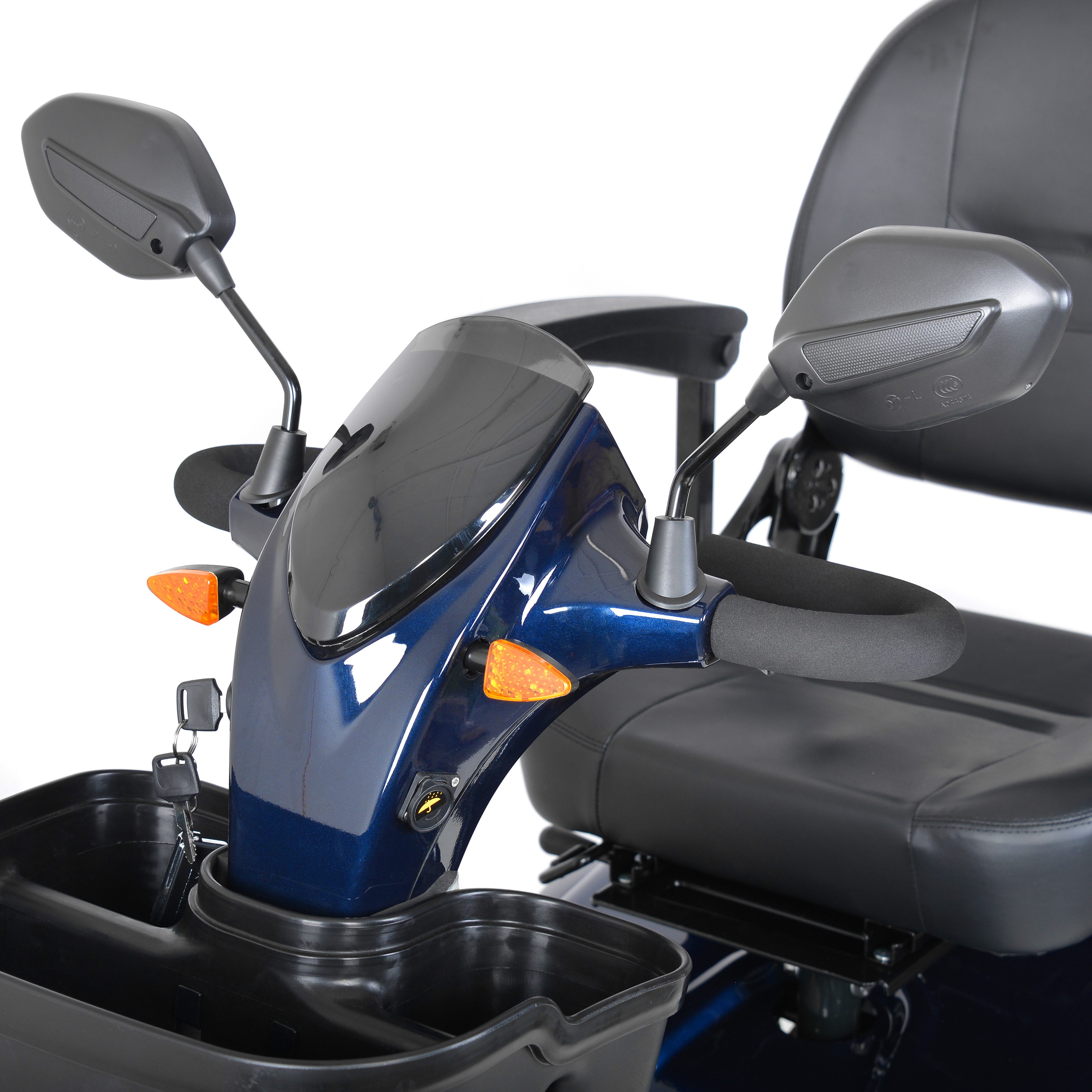 Hecht Elektromobil Senioren Mobil Roller WISE Blau, 500 W, 15 km/h