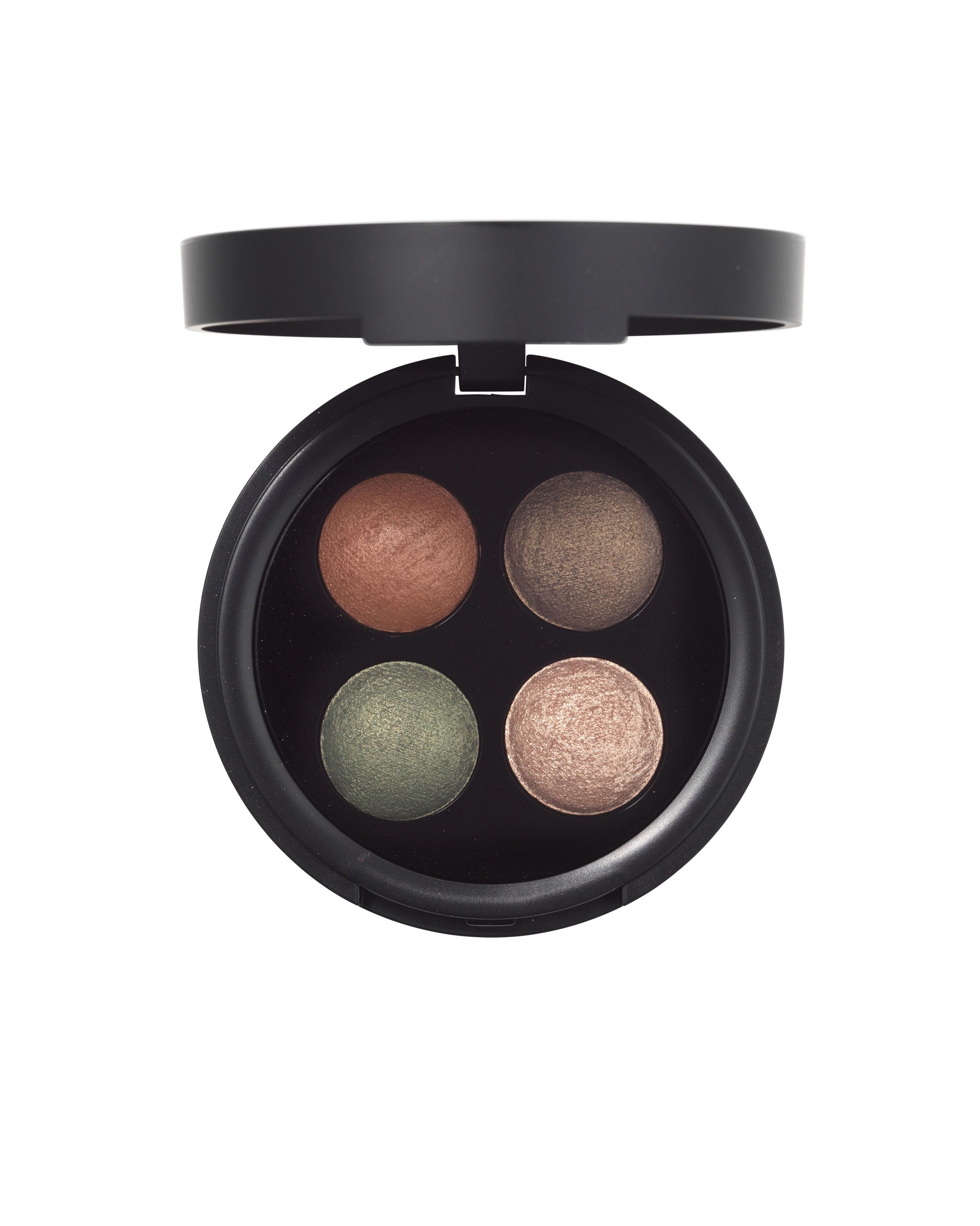 Nilens Jord Lidschatten Baked Mineral Eyeshadow Palette, Seidiger Lidschatten in einem tiefen Graublauton m