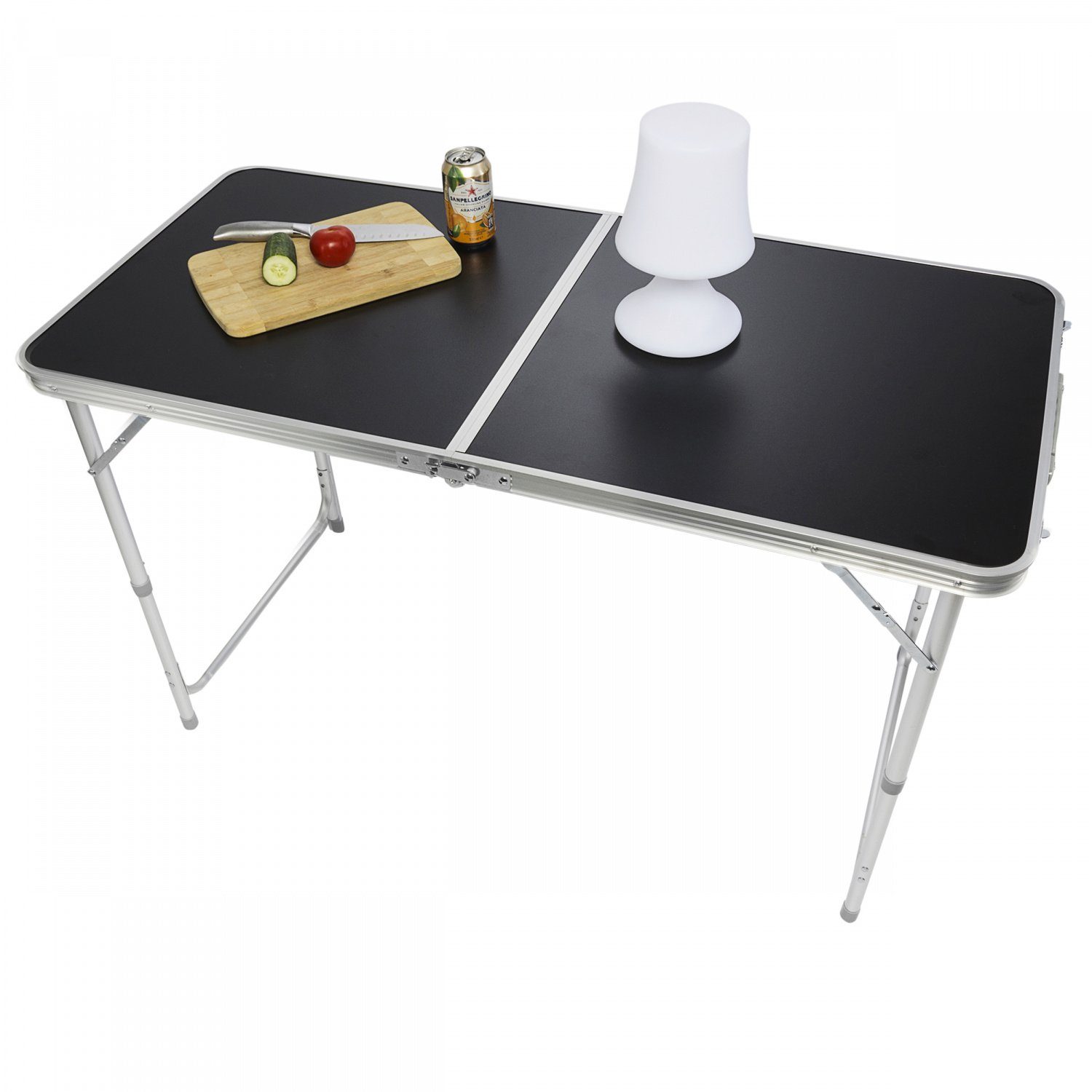 Tapeziertisch), Schwarz - Camping-Tisch Goods+Gadgets Multifunktionstisch Klappbarer Klapp-Tisch Mehrzwecktisch Klapptisch (Markttisch