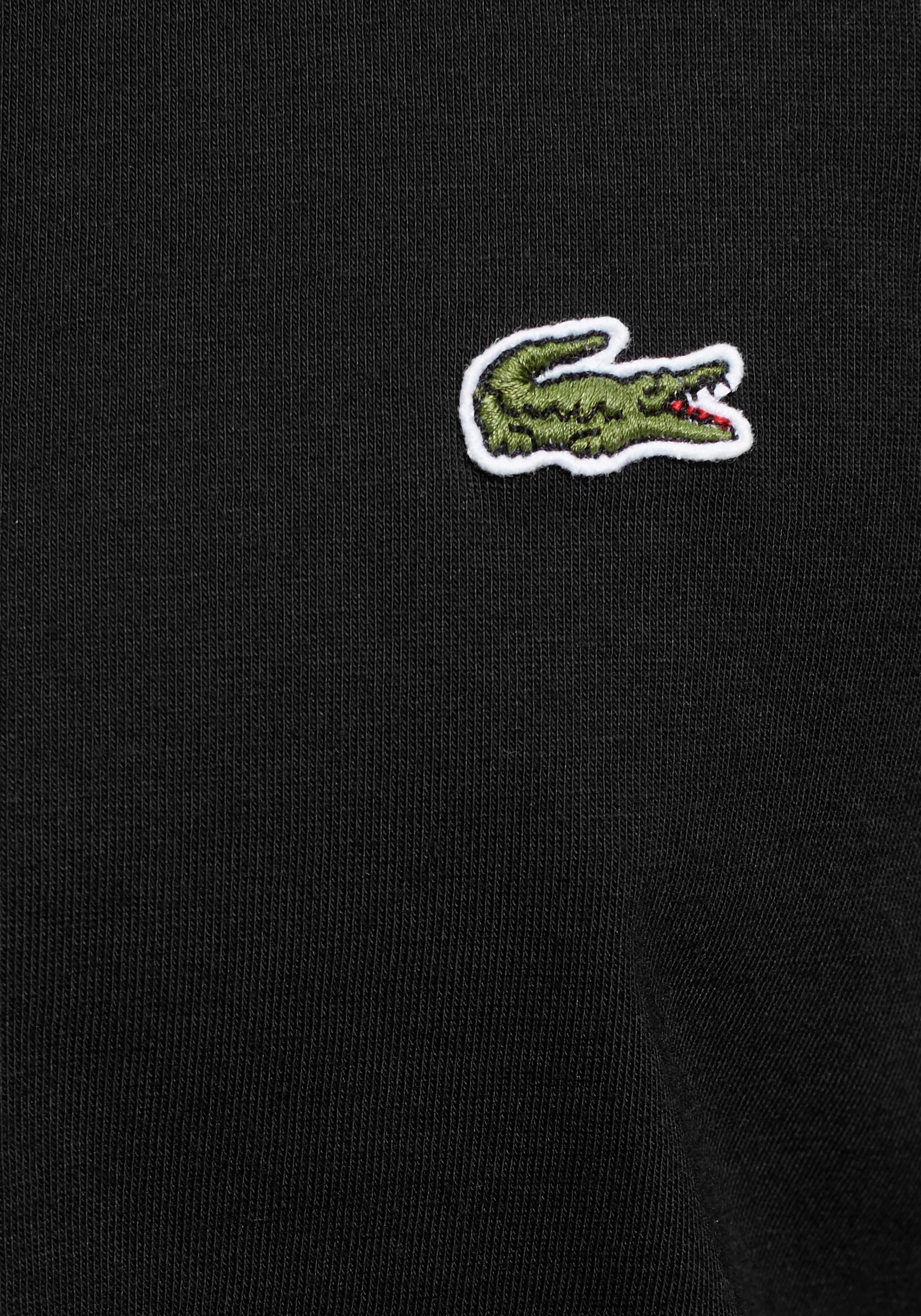 (1-tlg) schwarz mit der Logo Lacoste Brust Lacoste auf Langarmshirt