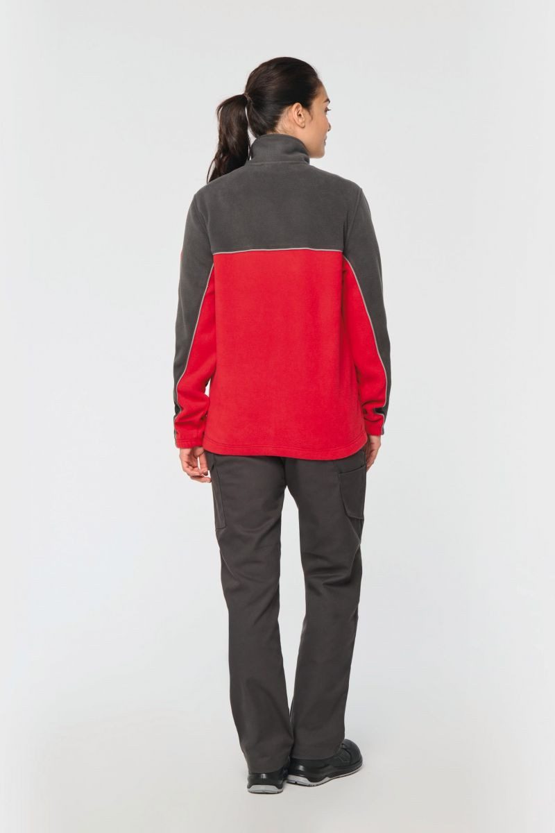 WK. Designed To Work Arbeitsjacke Zweifarbige, umweltfreundliche Unisex-Fleecejacke