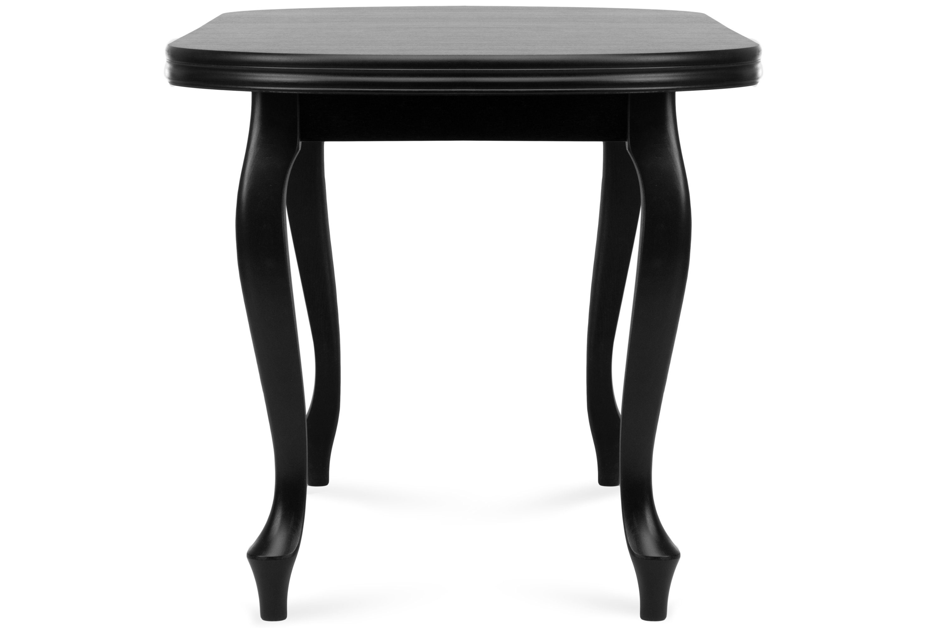 Konsimo Esstisch ALTIS Esszimmertisch Küchentisch schwarz schwarz oval 160x90cm, ausziehbar | schwarz | bis 200cm