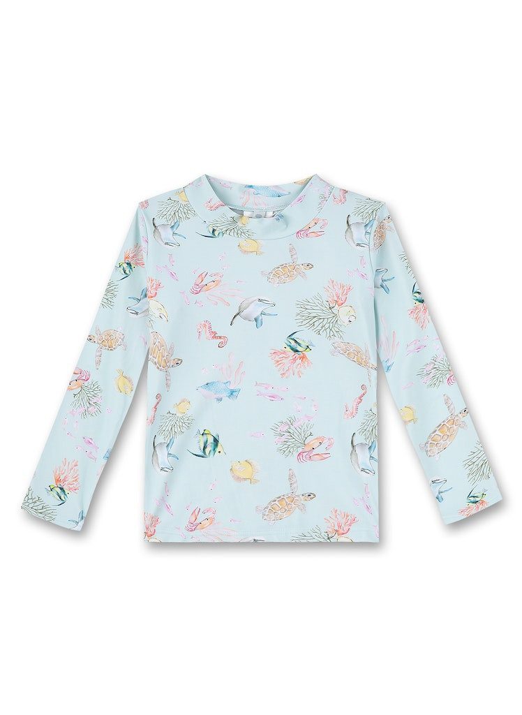 Sanetta Badeanzug Baby UV-Shirt mit Unterwasser-Print und Stretch, langarm
