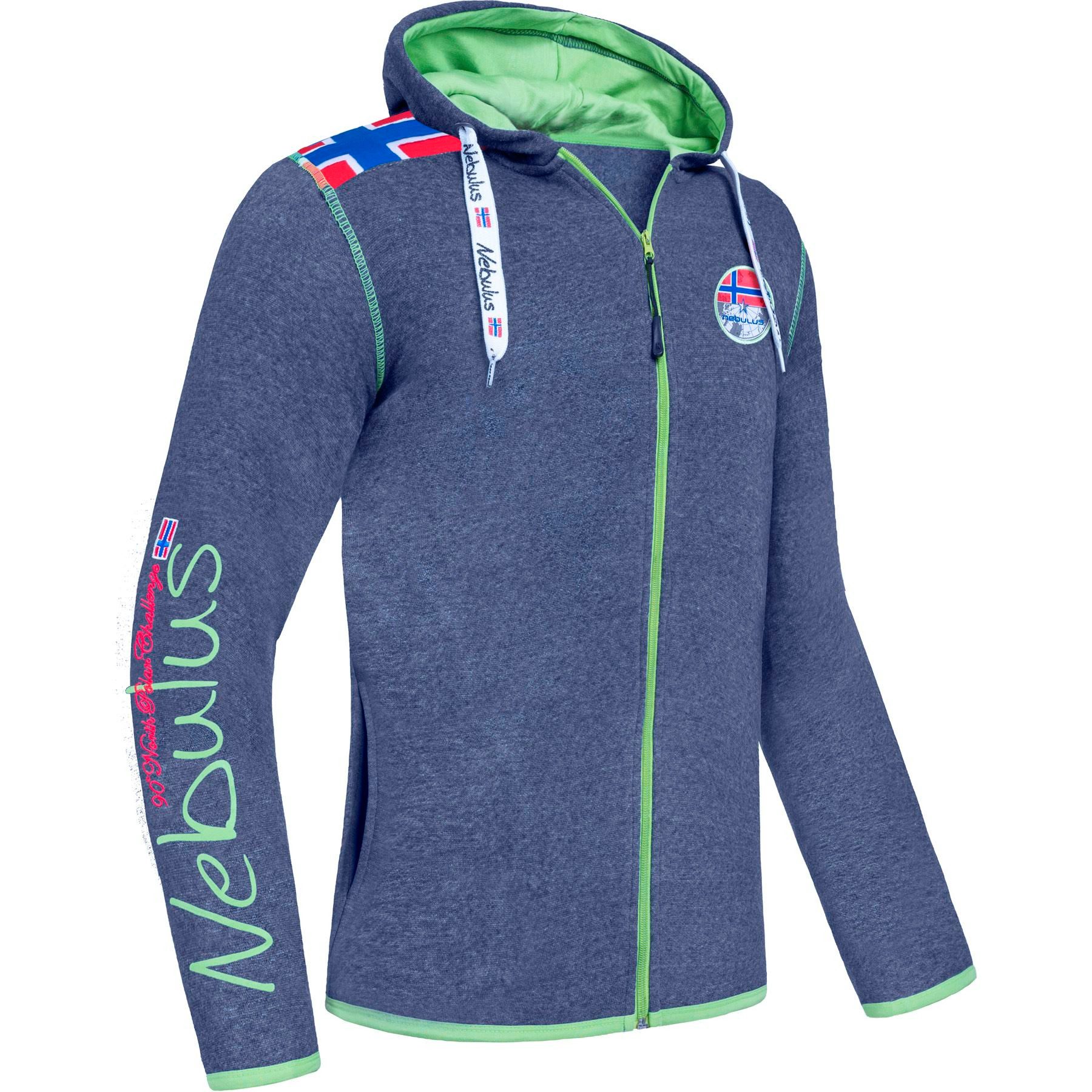 Sweatjacke TURIOL, P6533 - Herren, navy-lime, XXL