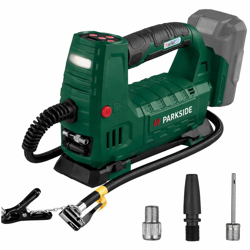 Parkside Akku-Handkompressor PARKSIDE 20 V Akku-Kompressor PAKT 20-Li (Ohne Akku / Ladegerät