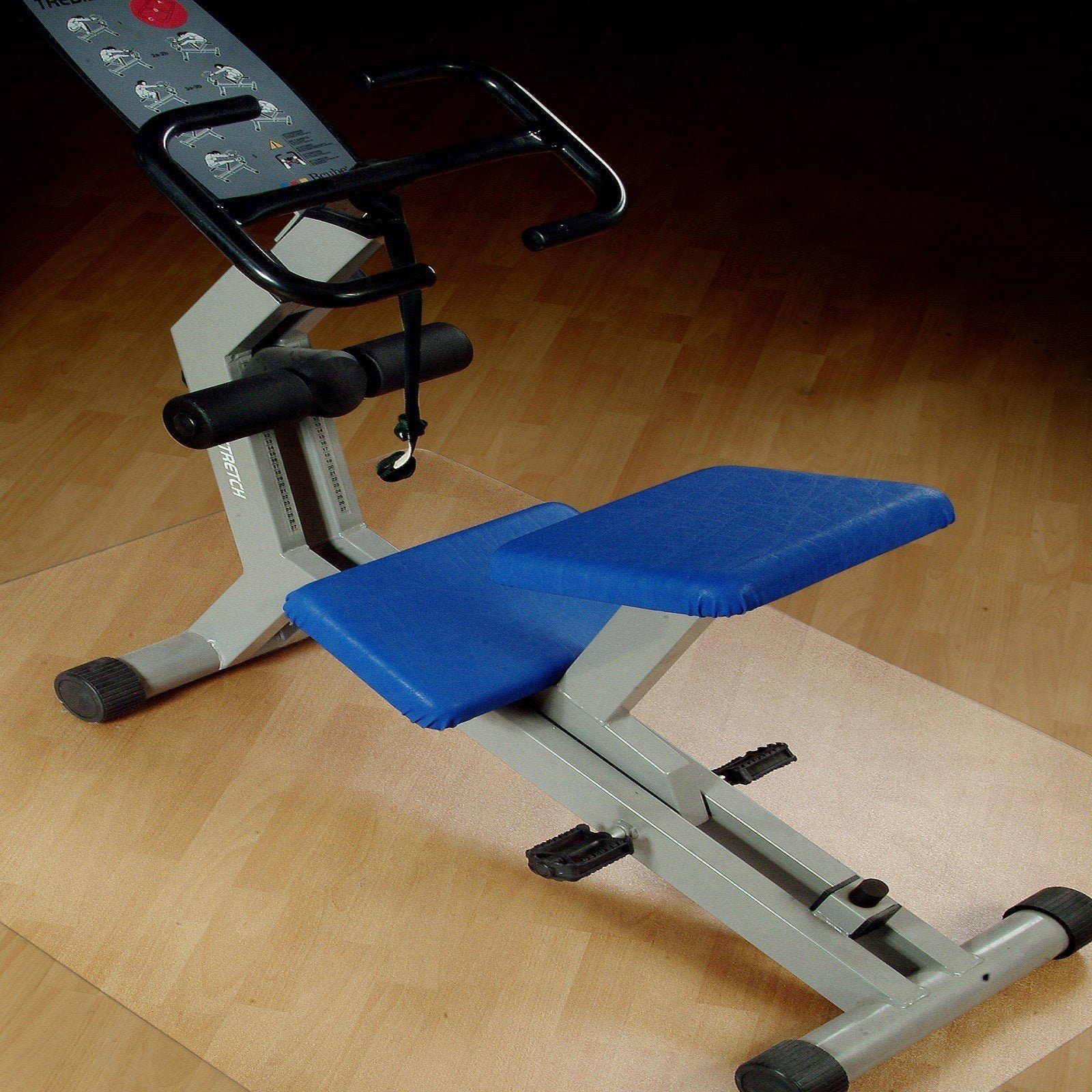 etm Bodenmatte Unterlegmatte für Fitnessgeräte, 7 Größen, Bodenschutzmatte, halbtransparent