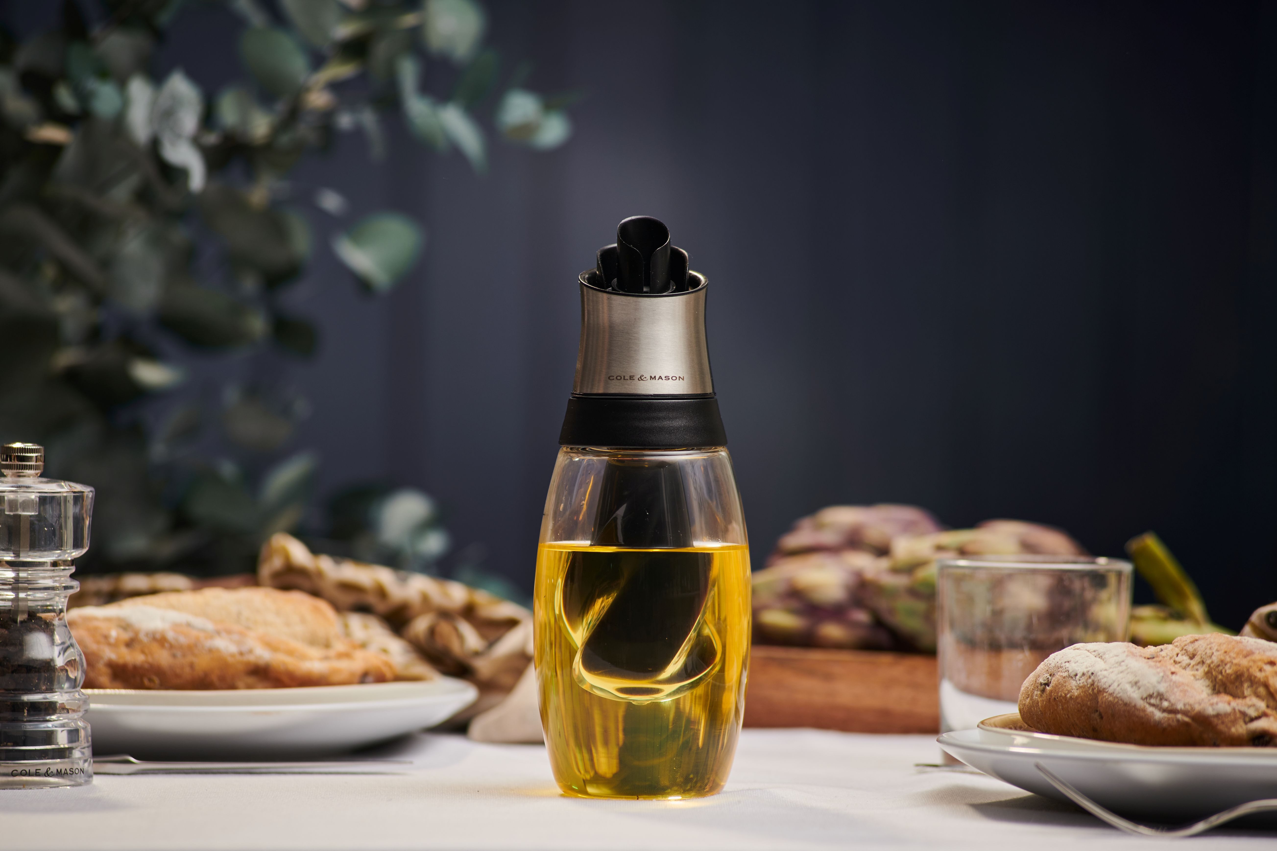 Cole & Mason Menage Öl- und Essigspender Bristol, 2-in-1 Funktion, 420ml