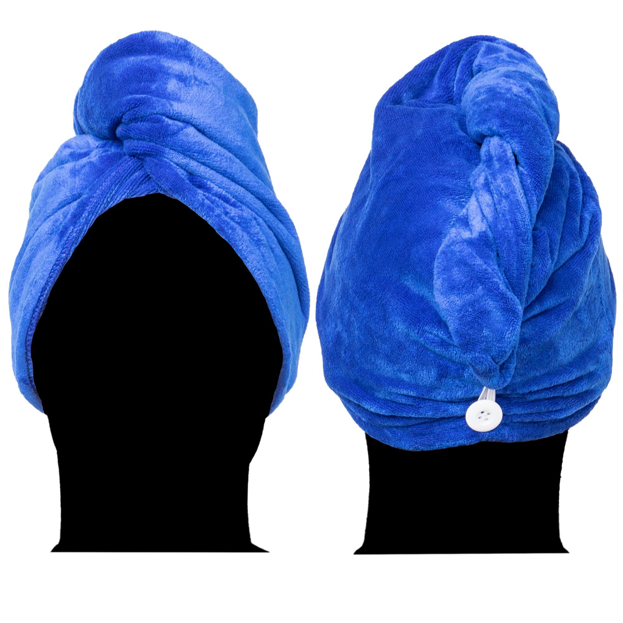 - Turban-Handtuch 350 g/m² cosey Mikrofaser (1-St), Kopf-Handtuch, Dunkelblau Turban-Handtuch